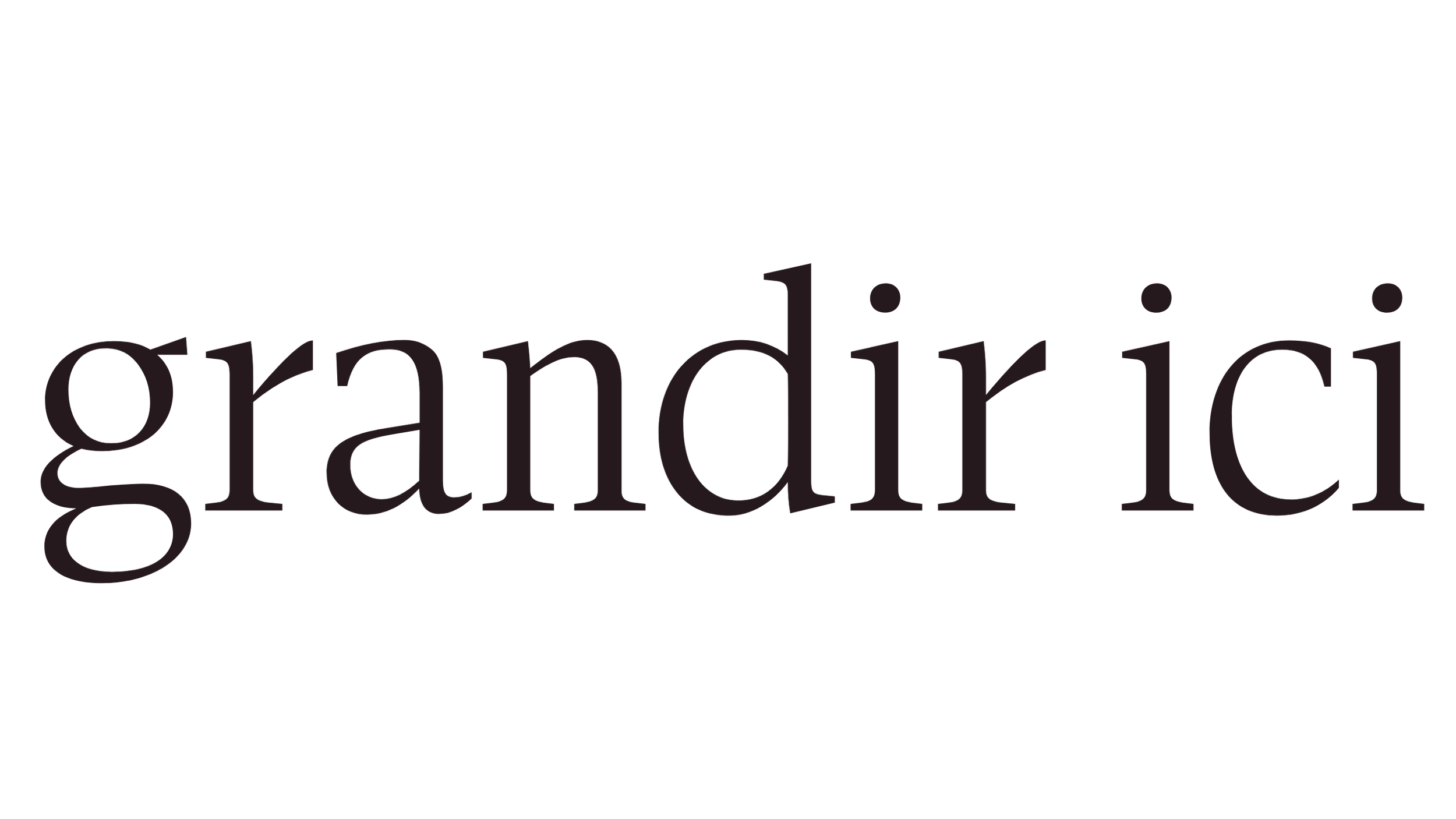 Logo de Grandir ici, alliance de l'association Place de l'Enfance et du média Les Adultes de Demain