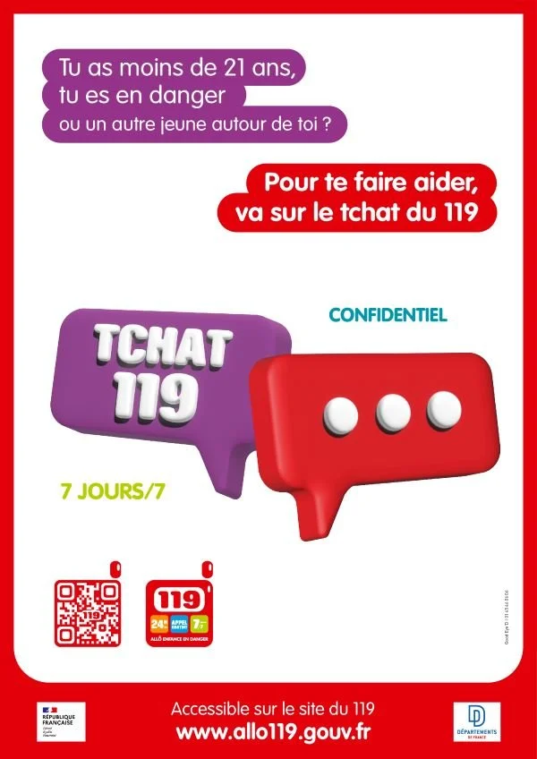 Victime ou témoin de violences éducatives : un tchat confidentiel est disponible sur le 119, Allô Enfance en Danger