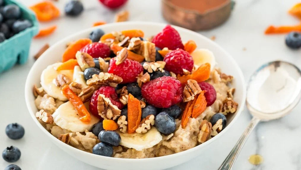 Fruit and Nut Oatmeal Healthy Breakfast Meal Ideas ascendminds.jpg