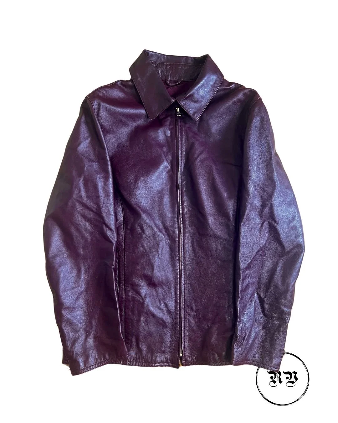 VINTAGE PURPLE LEATHER JACKET