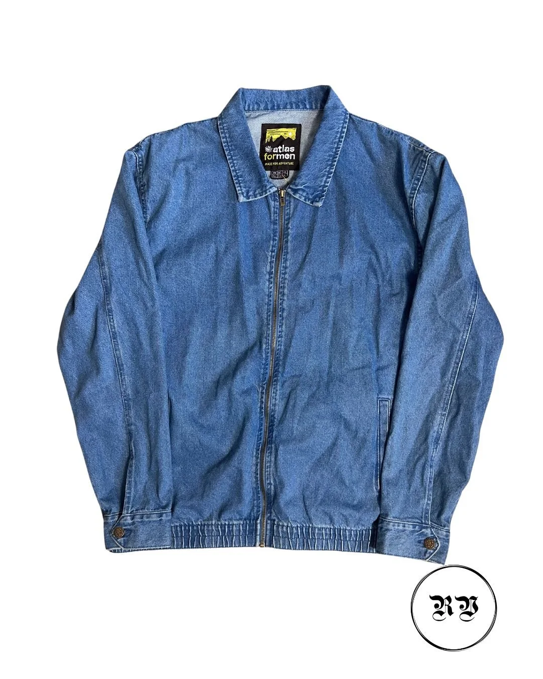 VINTAGE ATLAS OVERSIZED BLUE DENIM JACKET