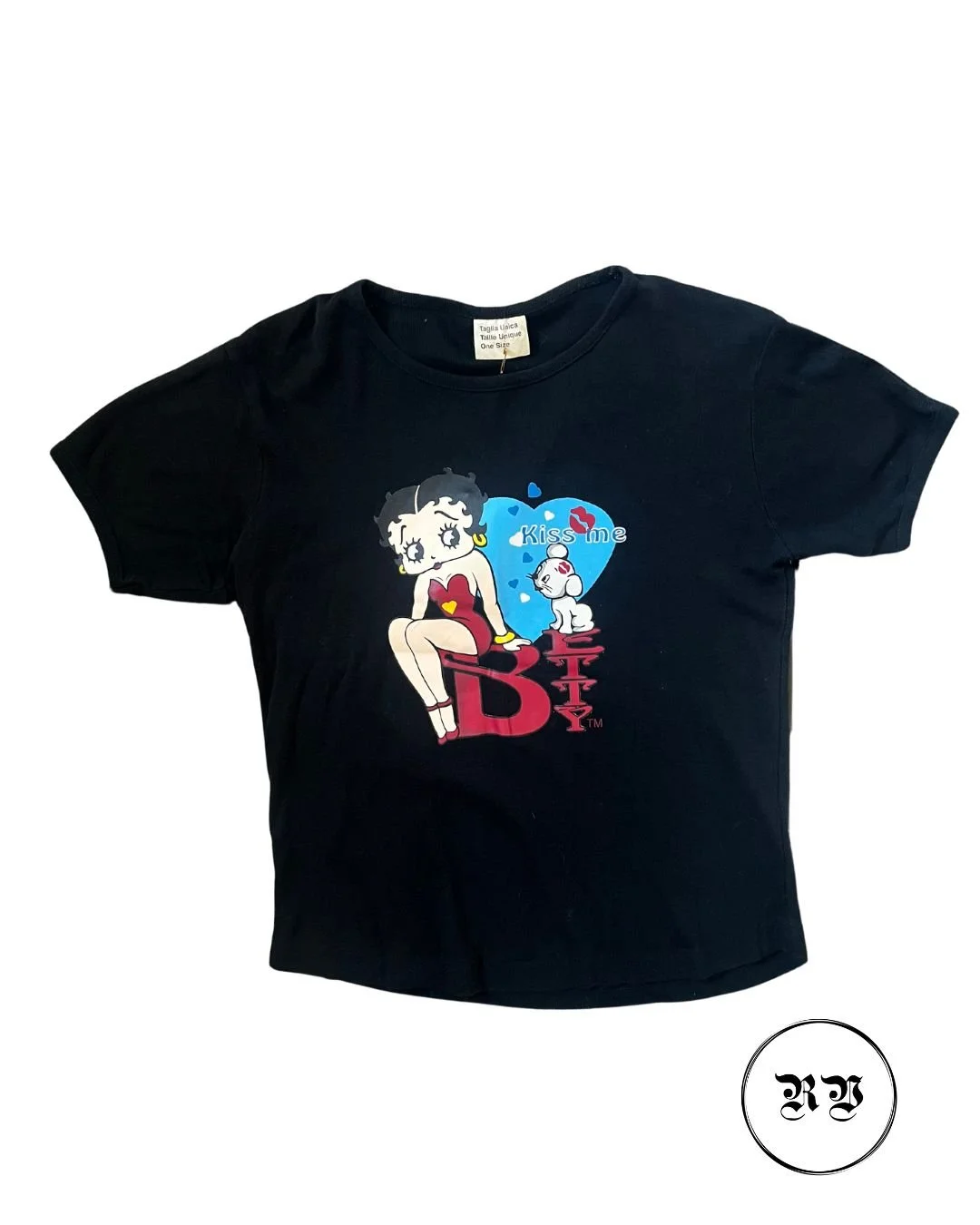 VINTAGE BETTY BOOP  "KISS ME"  TEE SHIRT