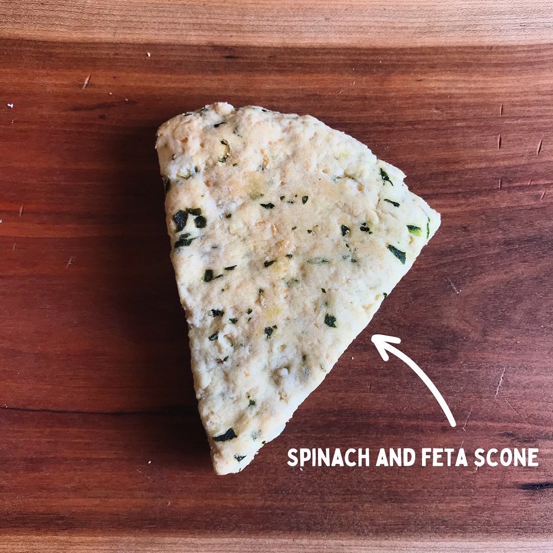 Spinach Feta Scone