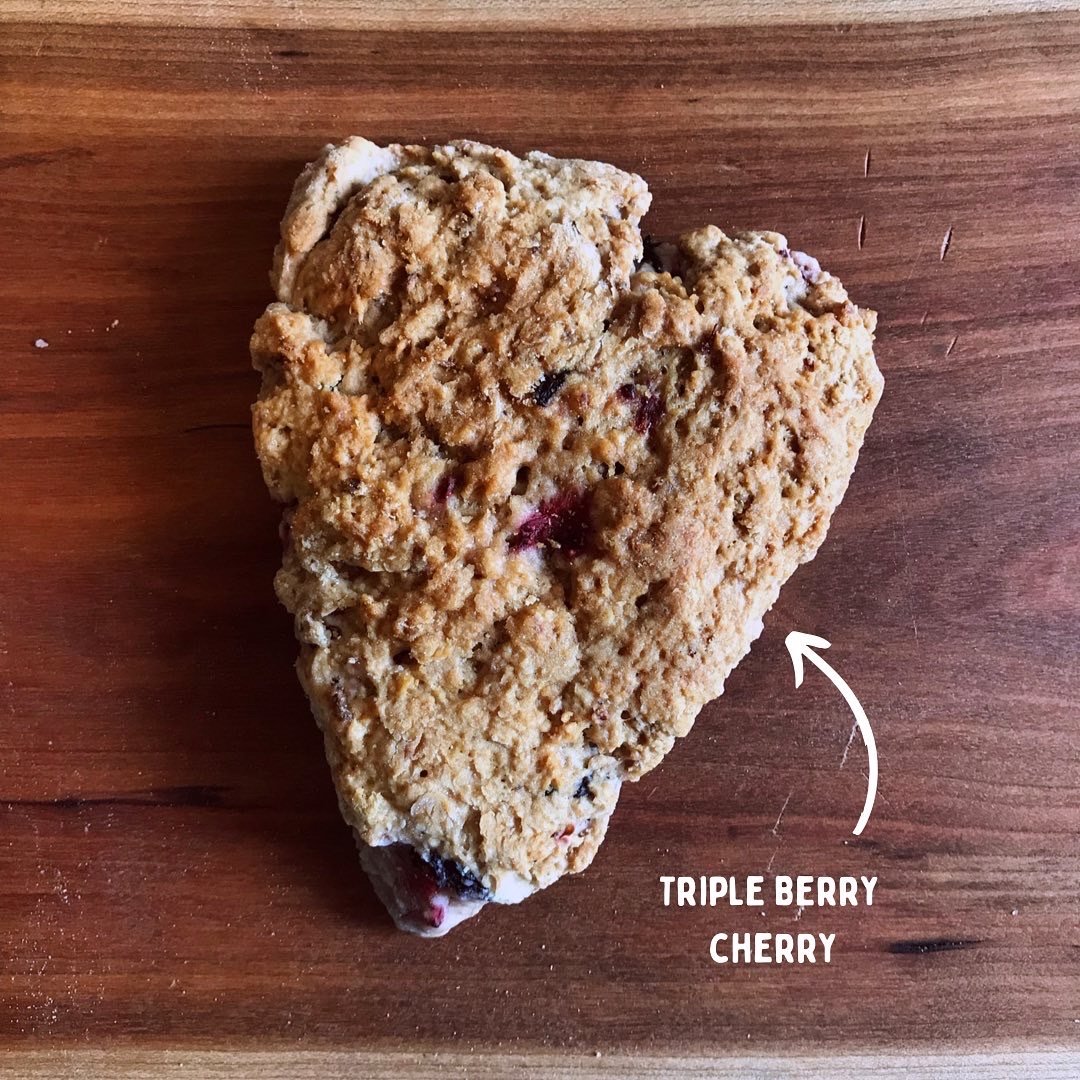 Triple Berry Cherry Scone