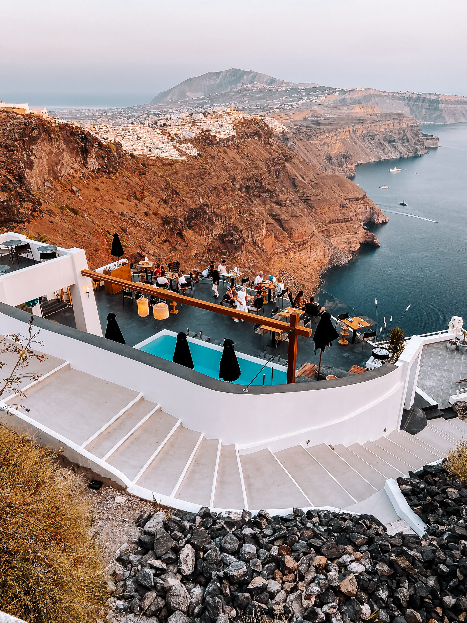 Luxury Hotel View In Santorini 