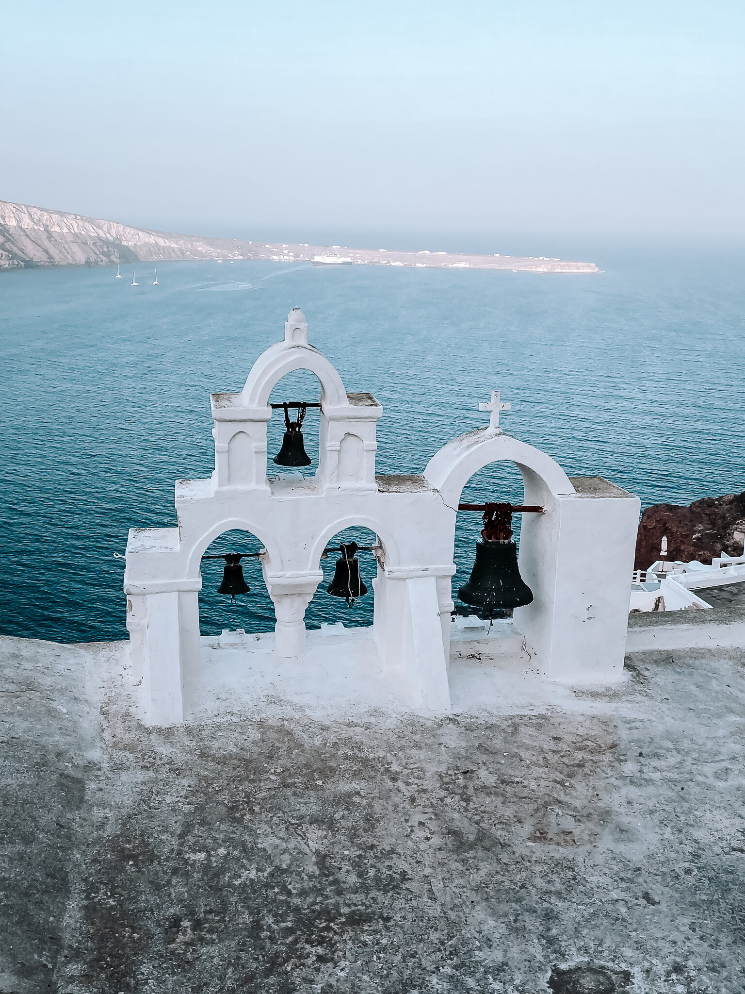 Santorini Church Landscape Photo