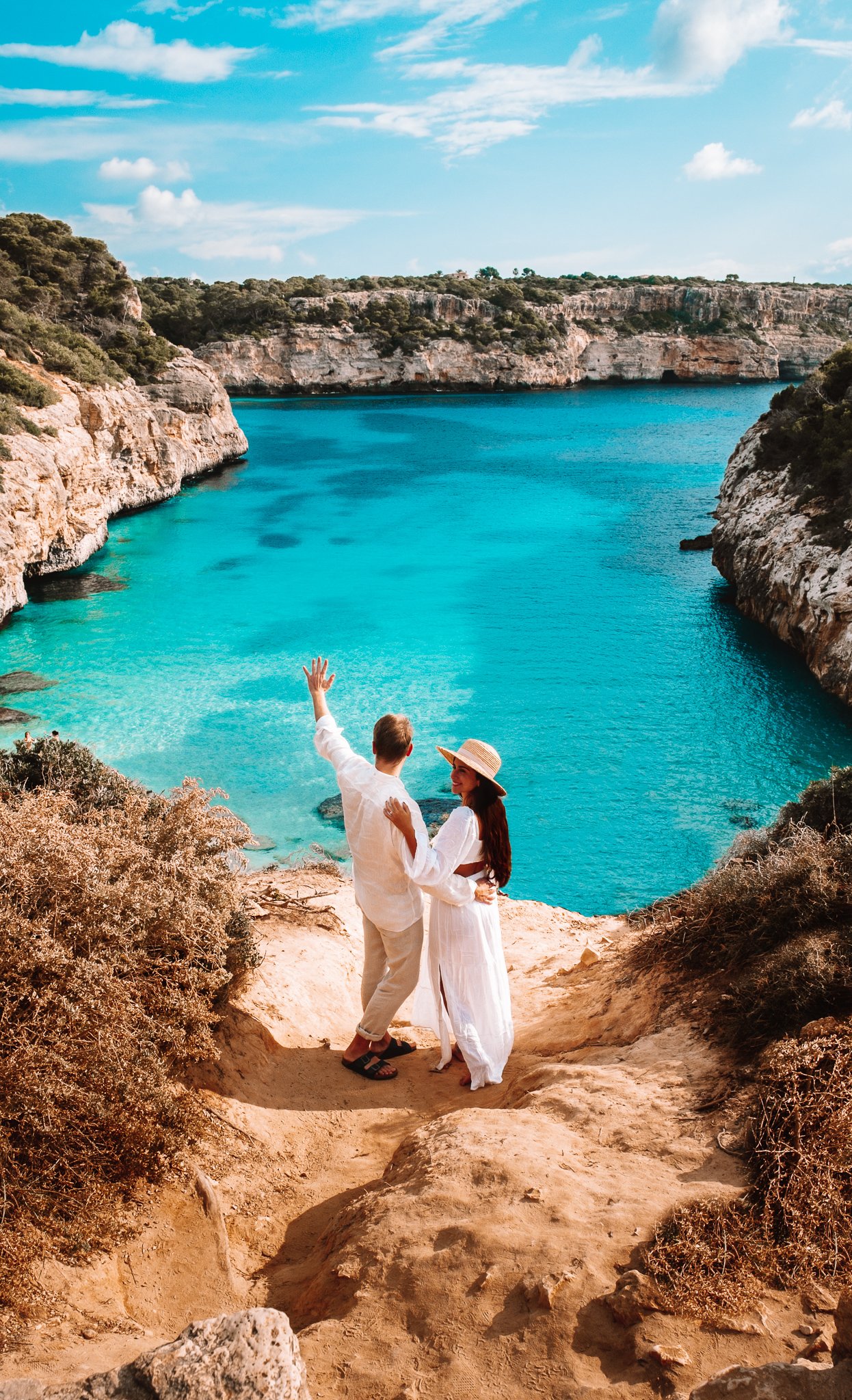 Cala Del Moro Beach Couple Photo In Mallorca