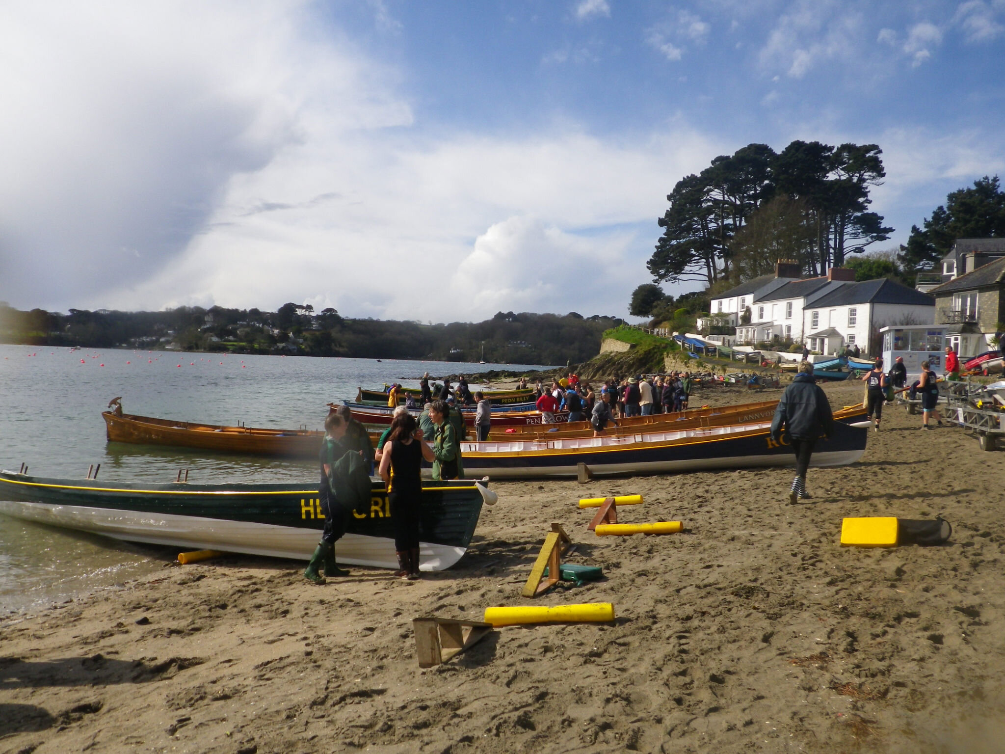  Helford and flushing boat race. 