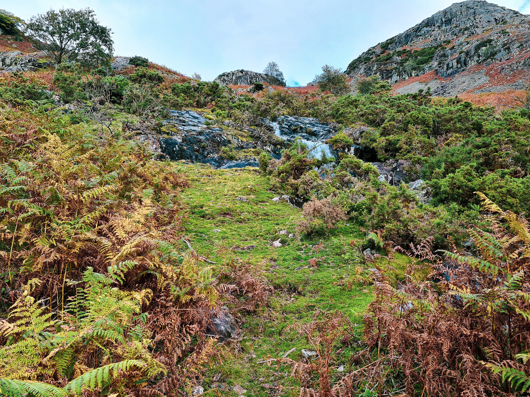up the side of Mouldry Bank Beck