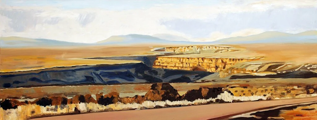 The Rio Grande. Oil on canvas, 30" x 80"