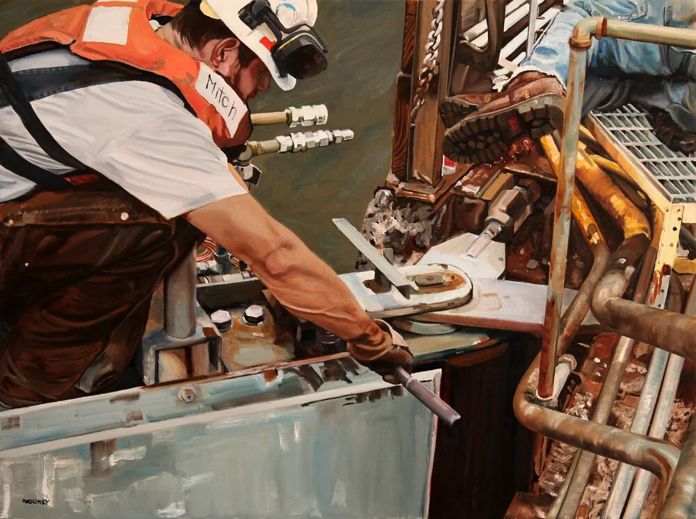 Grip On Reality. Oil on canvas, 30" x 40"