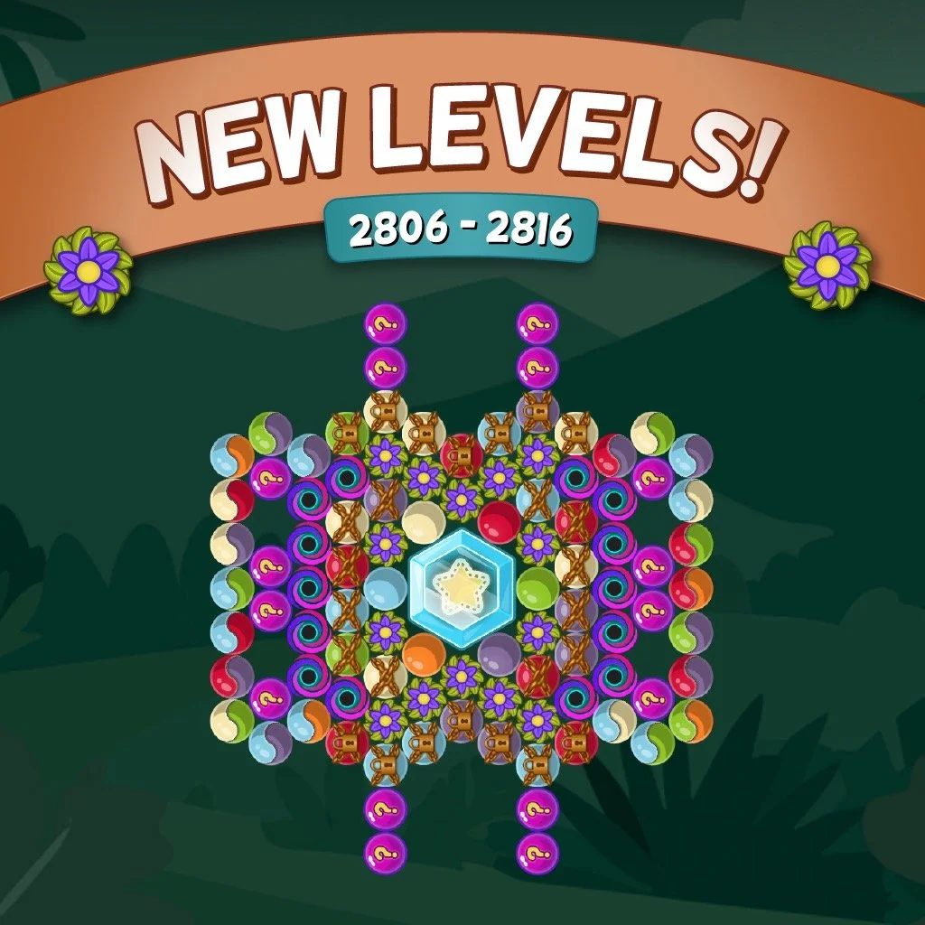 New levels are out! 🎉 Bloom your way through with the Vine Flower bubble 🌸🍃