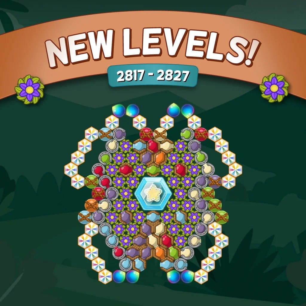 It&rsquo;s level time again! 🤩 Vine Flower bubble is ready&mdash;have fun 🌸🍃