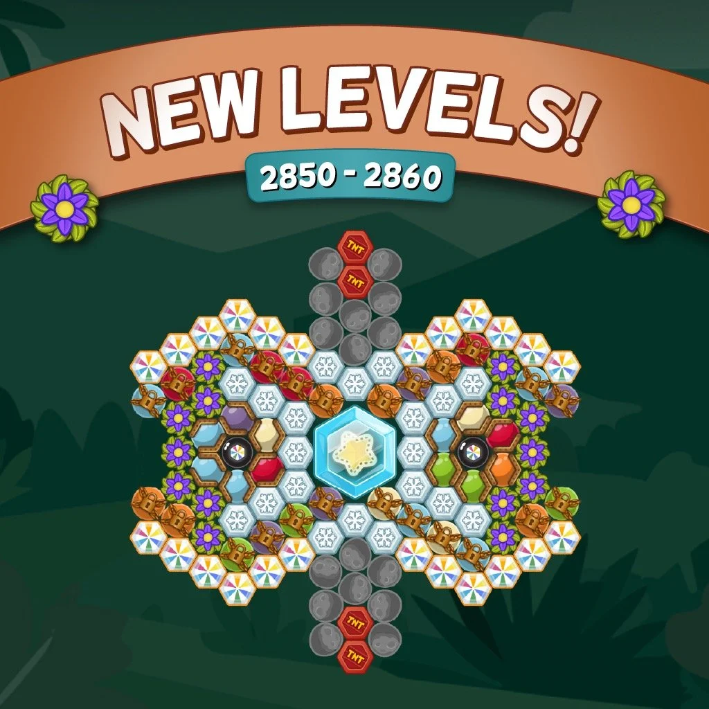 New levels are out! ❤️ Enjoy the weekend and the Vine Flower bubble 🌸🍃