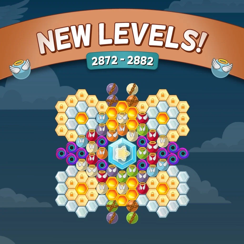 New levels are out! 🌟 Angel Wings bubble has arrived 🪽✨ Have an amazing weekend! ☀️