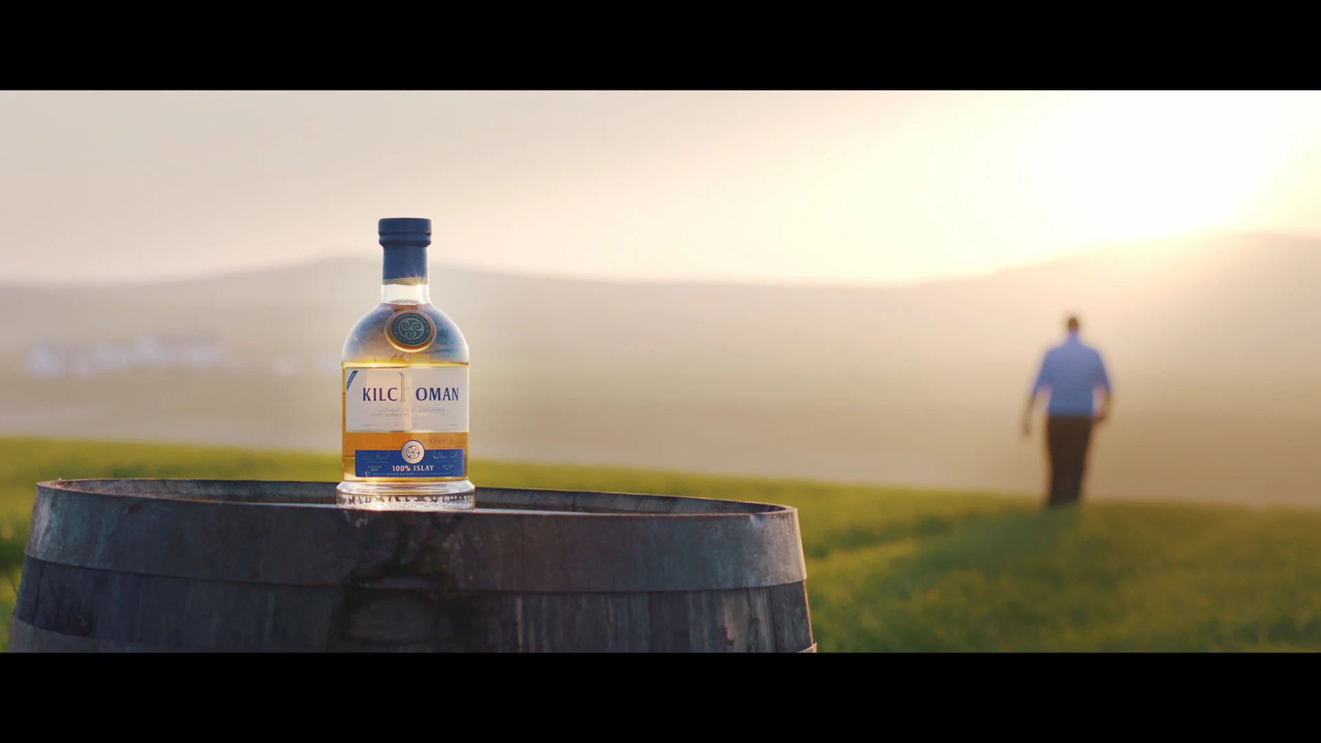 kilchoman whisky in a field