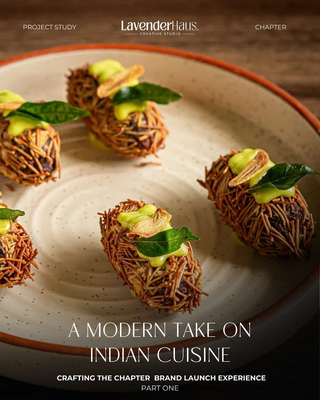 A fresh, contemporary expression of Indian cuisine &mdash; thoughtfully crafted for Lagos.
Honored to have shaped the brand aura for Chapter { @chapter.lagos }.

From concept to coveted debut, our studio brought the full brand experience to life for 