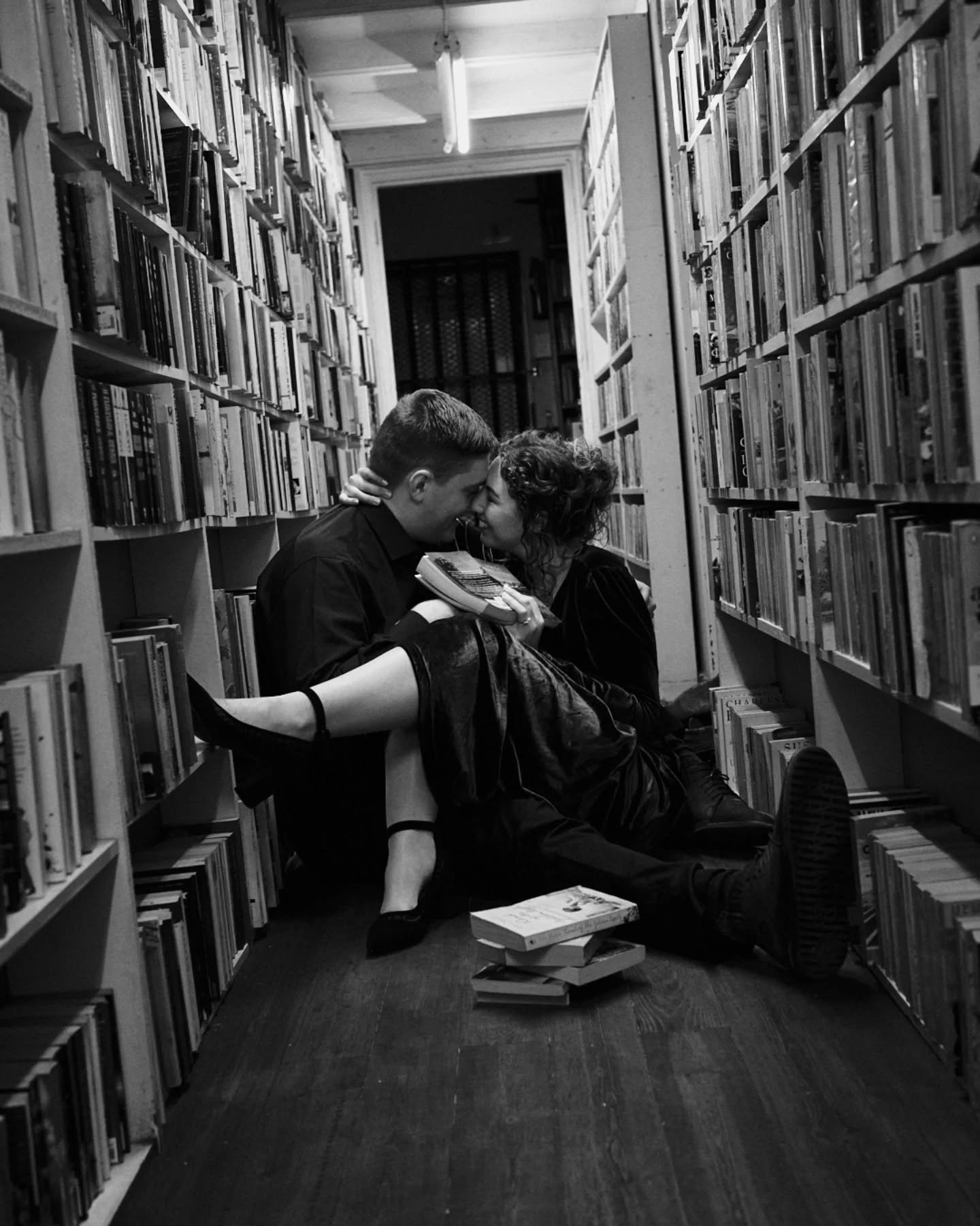 Not your typical engagement shoot and that's exactly why I loved it.

A few more from Calen &amp; Janke's engagement shoot at Rutland Books in Pretoria. 

If you're looking for engagement photos that feel personal and reflect your story, I'd love to 