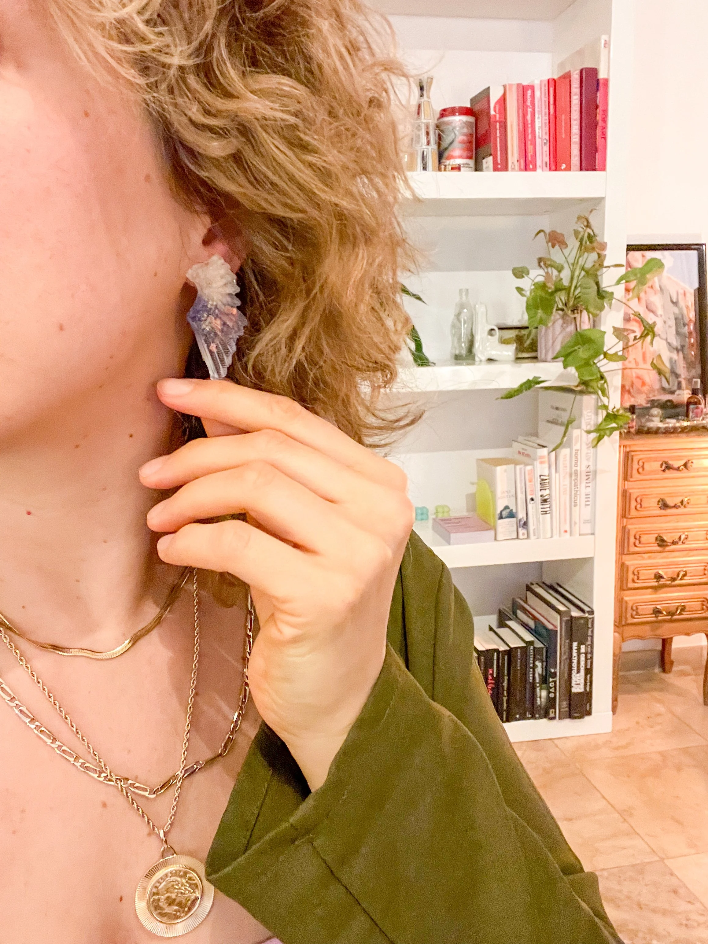 Wings small cream blue