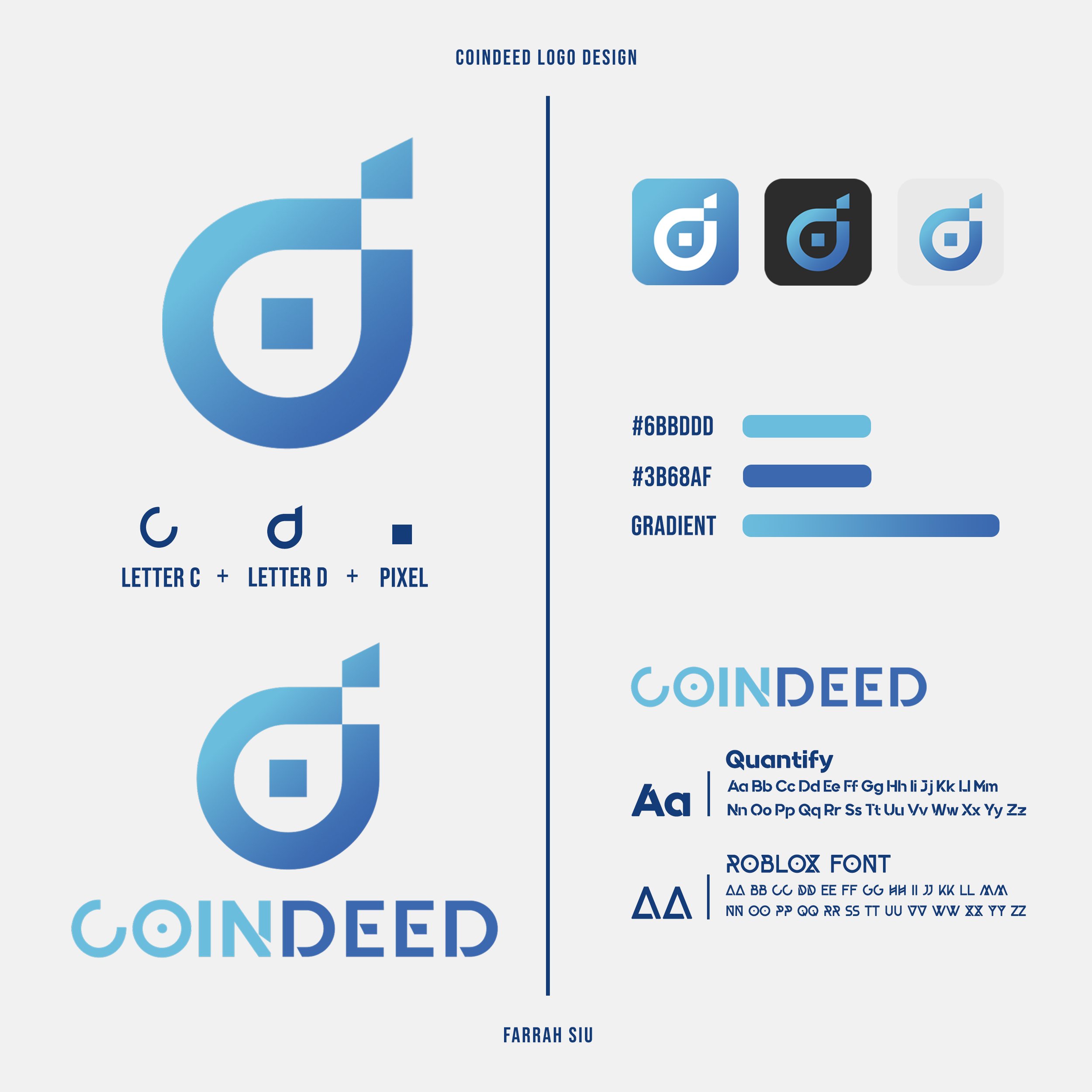 Logo design for CoinDeed, a decentralized trading platform for cryptocurrency.

https://coindeed.io
