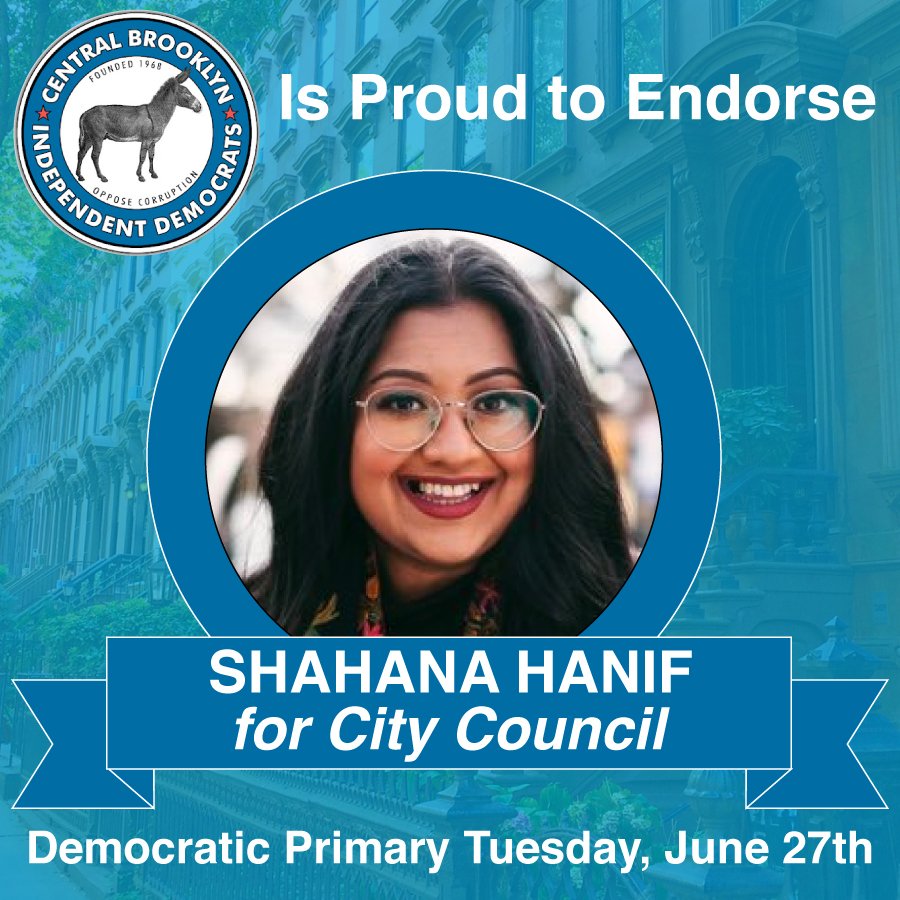 CBID endorses Shahana Hanif for City Council