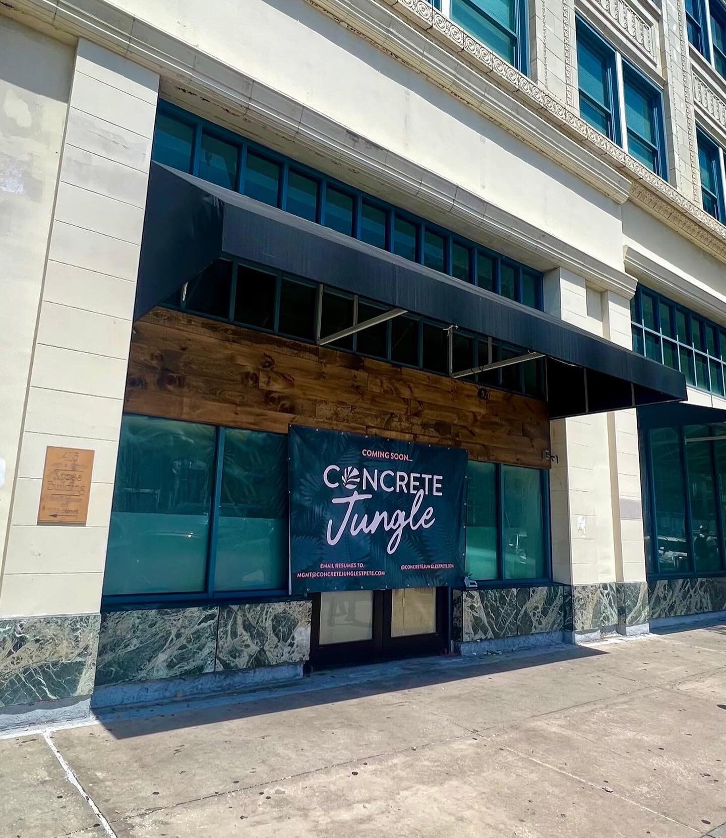 Good things grow! Excited to announce our latest concept @concretejunglestpete, coming soon. 🐆🌿🥃 

#wherethewildthingsare #itsajungleoutthere #concretejunglestpete #stpetersburgfoodie #stpetersburgfoodies #stpete #stpeteflorida #stpetersburg #tamp