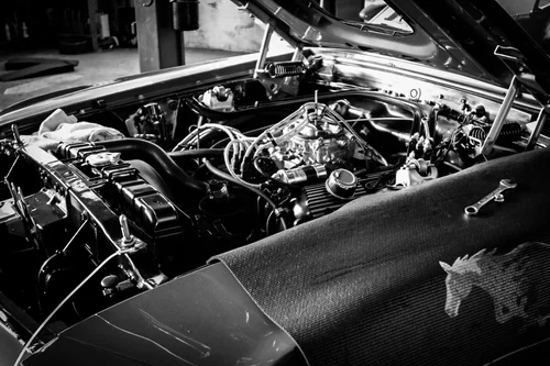 Mustang engine bay