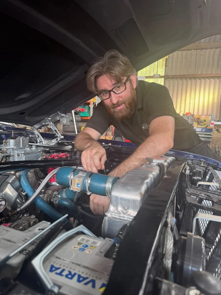 Lee at the Modurstang workshop