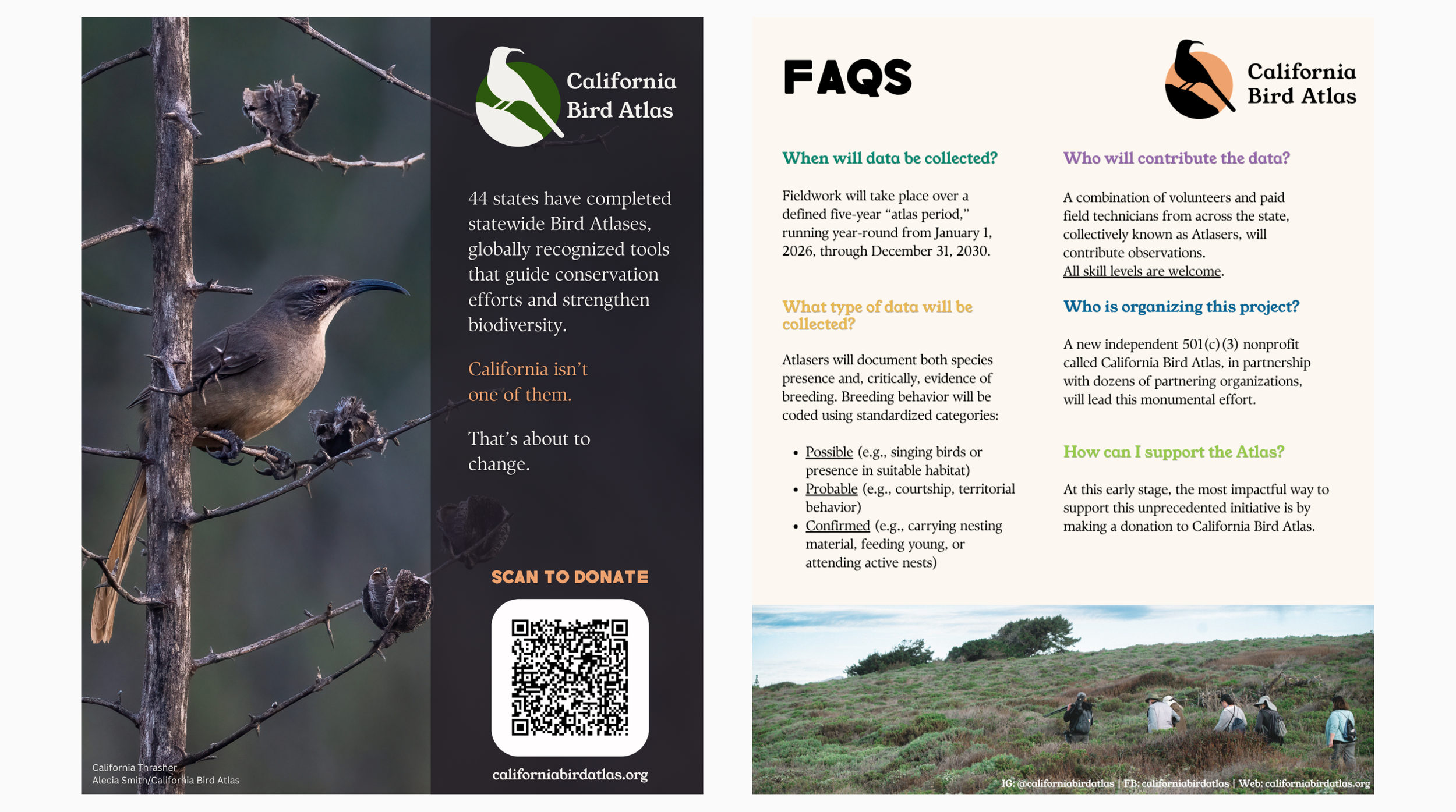 California Bird Atlas - Intro Sheet