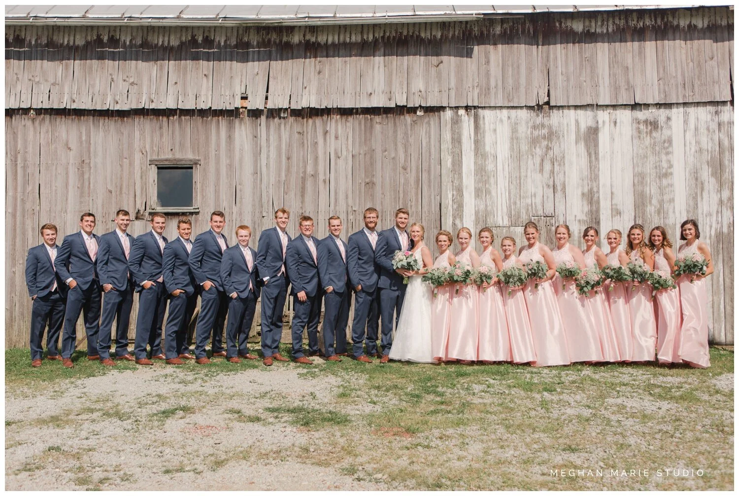 meghan marie studio ohio wedding kyle ahrens msu michigan state basketball spartans navy blush rustic barn soft warm bright bubbles catholic church_0387A.jpg