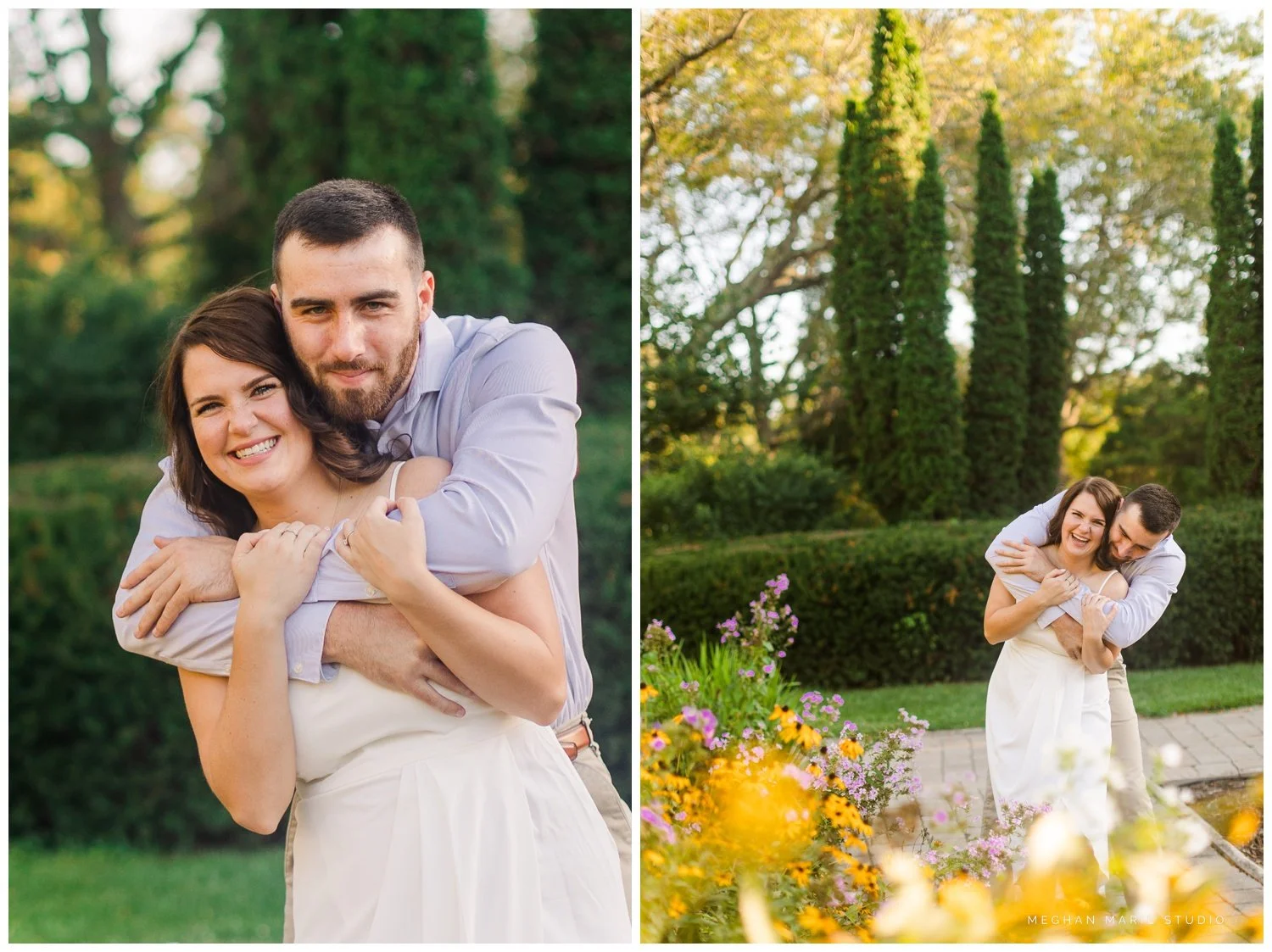 meghan marie studio wedding photographer ohio dayton columbus cincinnati people photog troy tipp city engagement summer fall august wegerzyn gardens corgi puppy_4209.jpg