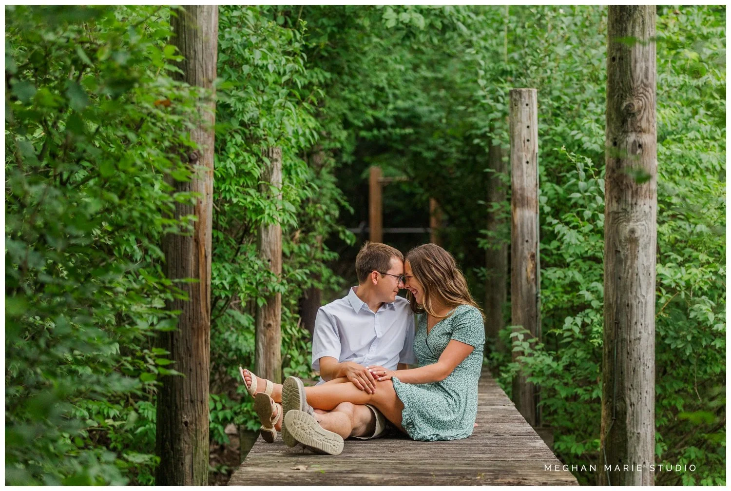 meghan marie studio wedding photographer ohio dayton columbus cincinnati people photog troy tipp city engaged engagement dayton country summer pond canoe water cabin rural woods_6273.jpg