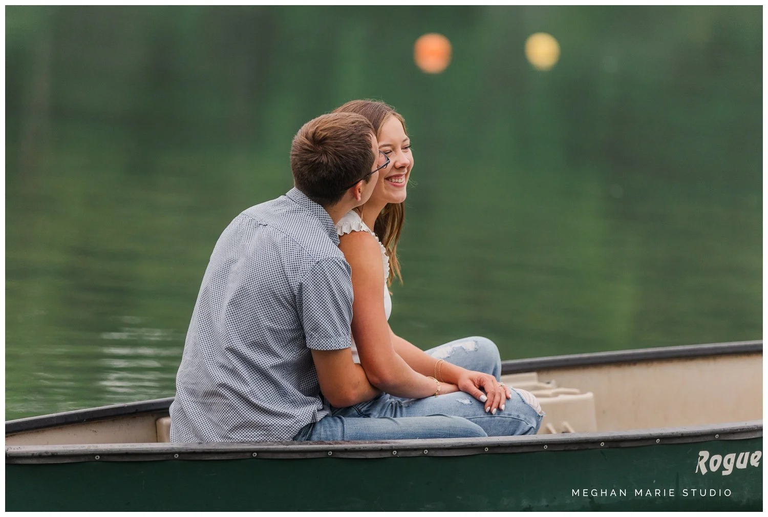 meghan marie studio wedding photographer ohio dayton columbus cincinnati people photog troy tipp city engaged engagement dayton country summer pond canoe water cabin rural woods_6294.jpg