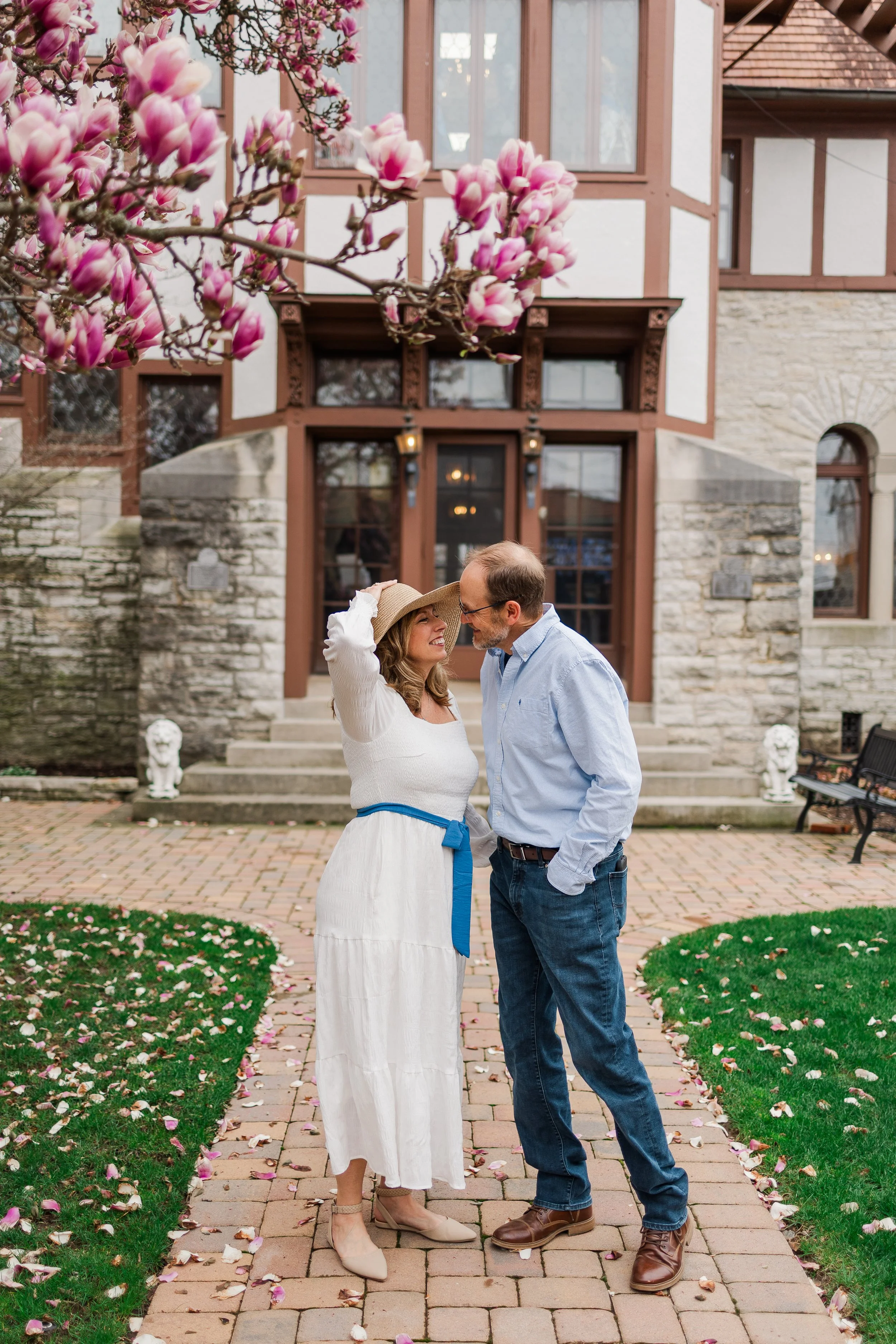 Tea Party Bridal Shower at the Hayner Cultural Center in Troy, Ohio with engagement photos