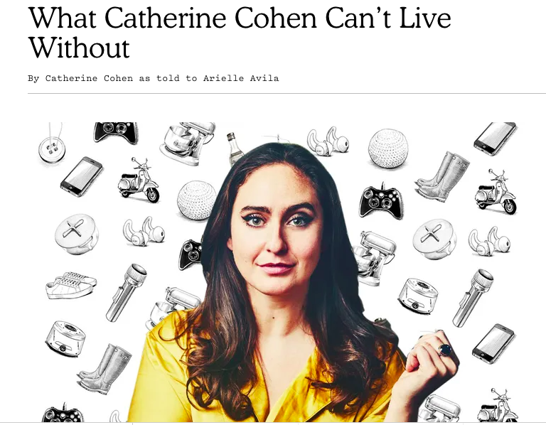 How does the amazing comedian, actor, and singer Catherine Cohen take care of her voice?