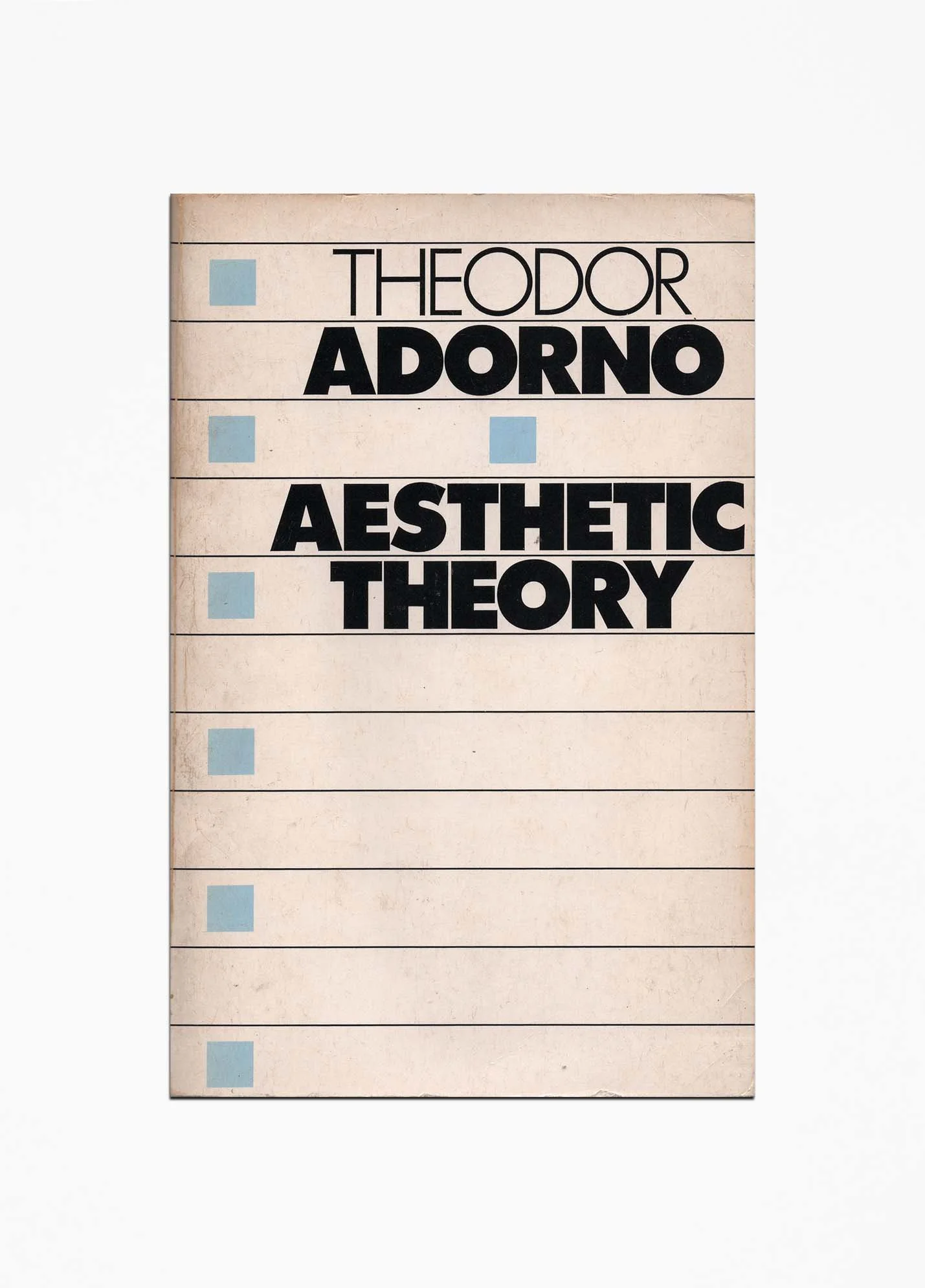 Theodor Adorno Aesthetic Theory — Tomorrow Today