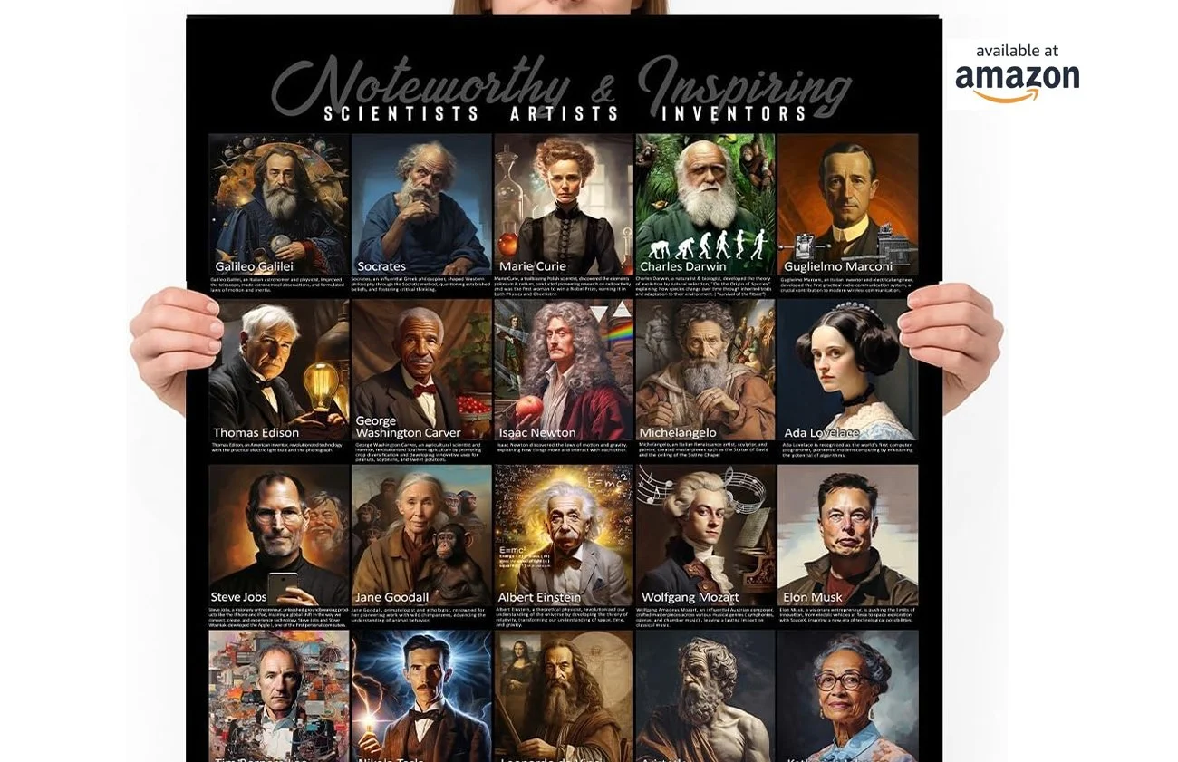 Scientists, Artists, Inventors Stem Poster