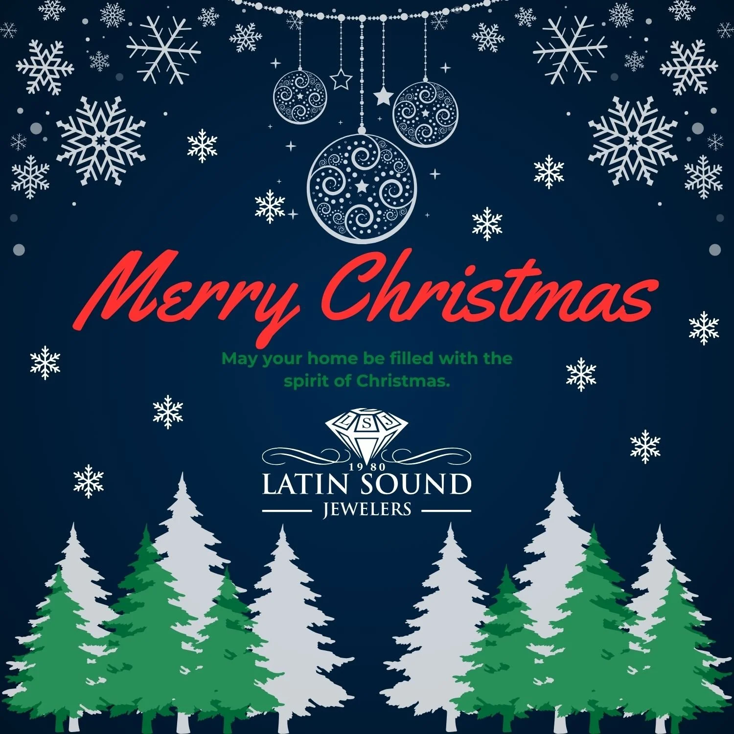 From our family to yours, we wish everyone a Merry Christmas filled with happiness, laughter, and joy.
🎄🎅🏻⛄🎁❄️🔔
De nuestra familia a la suya, les deseamos a todos una Feliz Navidad llena de felicidad, risas y alegr&iacute;a.

#Latinsoundjewelers