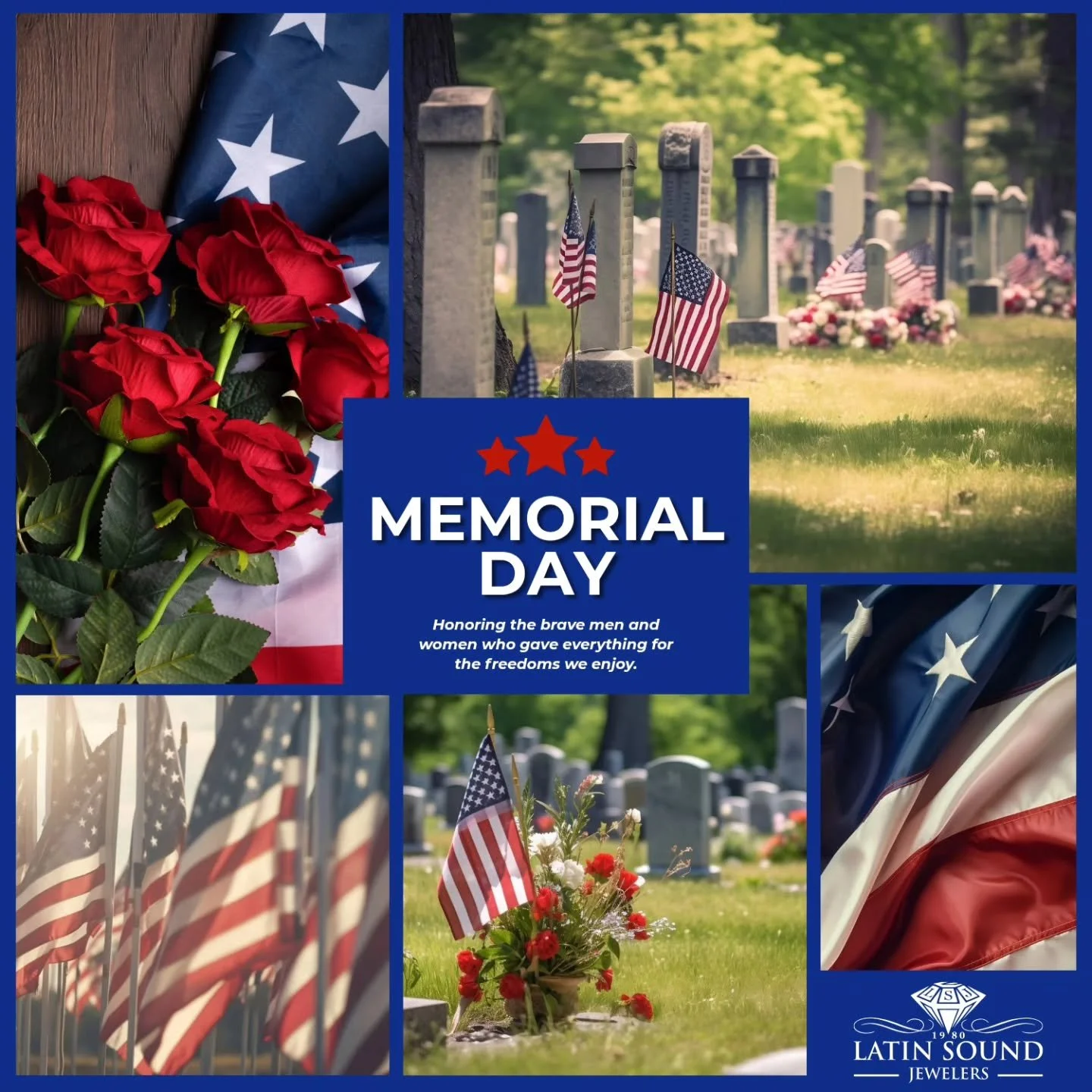 Honoring the brave men and women who gave everything for the freedoms we enjoy.
🇺🇸🇺🇸🇺🇸🇺🇸🇺🇸🇺🇸🇺🇸
Honrando a los valientes hombres y mujeres que lo dieron todo por las libertades que disfrutamos.

#latinsoundjewelers