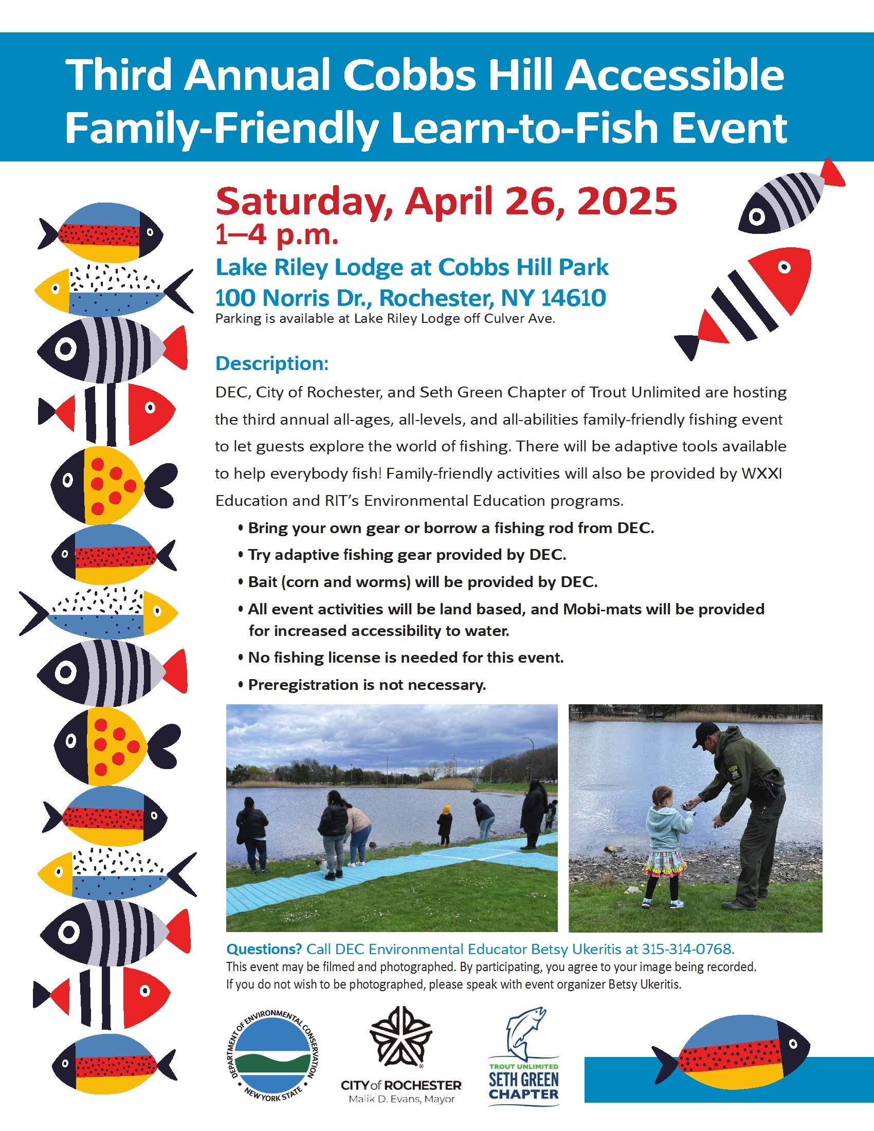 City of Rochester Cobbs Hill Learn-to-Fish Event
