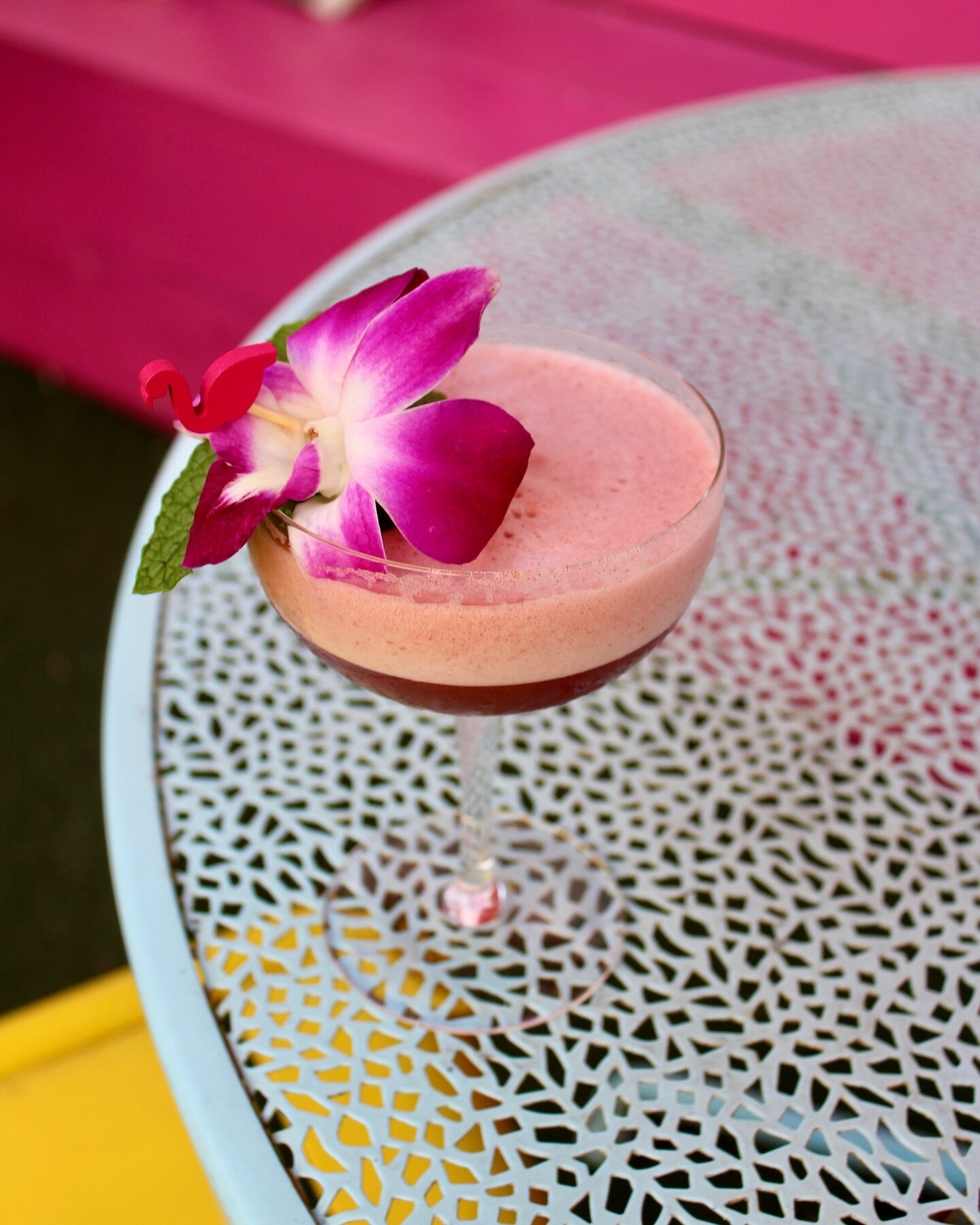 Our &lsquo;She&rsquo;s Pretty&rsquo; Mocktail is a beautiful mix of strawberry, blackberry watermelon shrub, lemon, egg white, and rose flower water 🌺✨ Add a shot of your choice to any mocktail on our menu for an added kick 🦩🌴

#novacancystpete #e