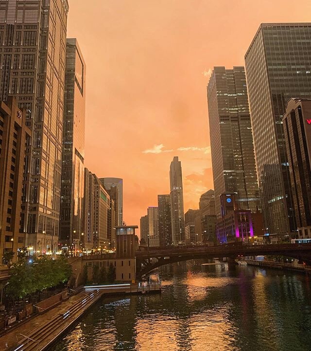Some post thunderstorm summer vibes #chicago #sunset