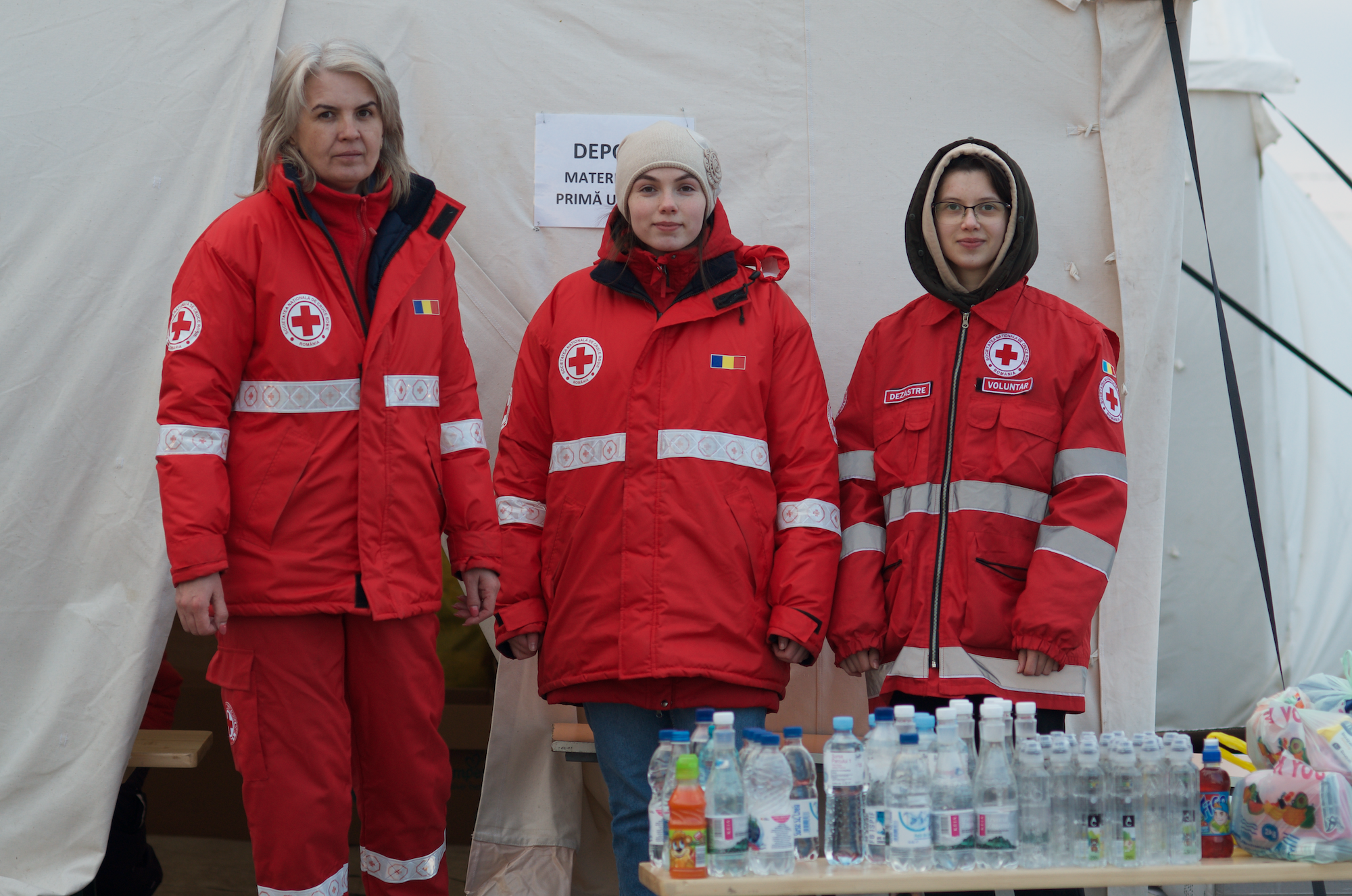 Red Cross volunteers