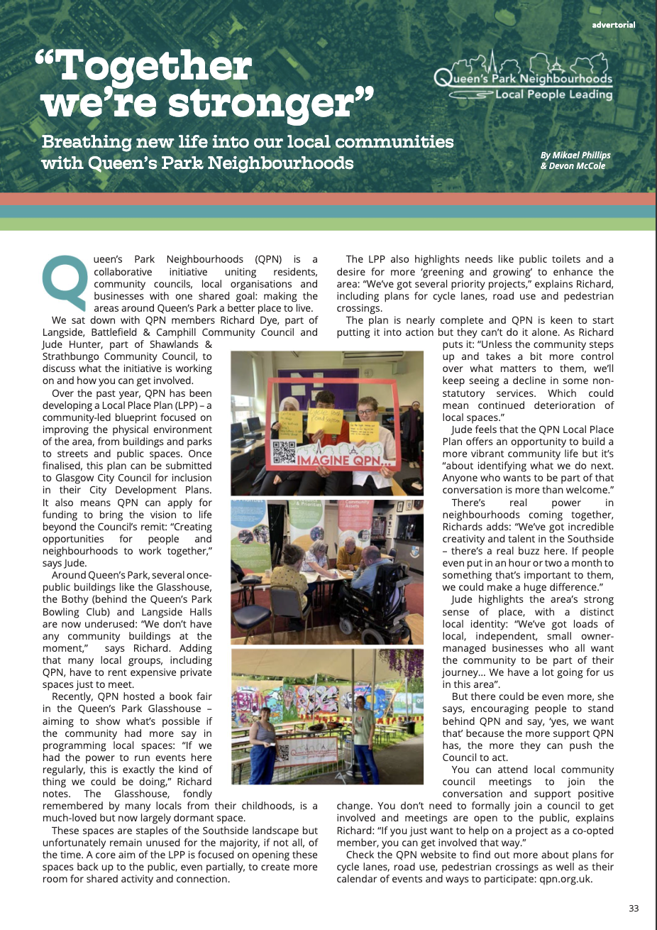 Issue 18: Full Page (Copy and Design by Greater Govanhill) 