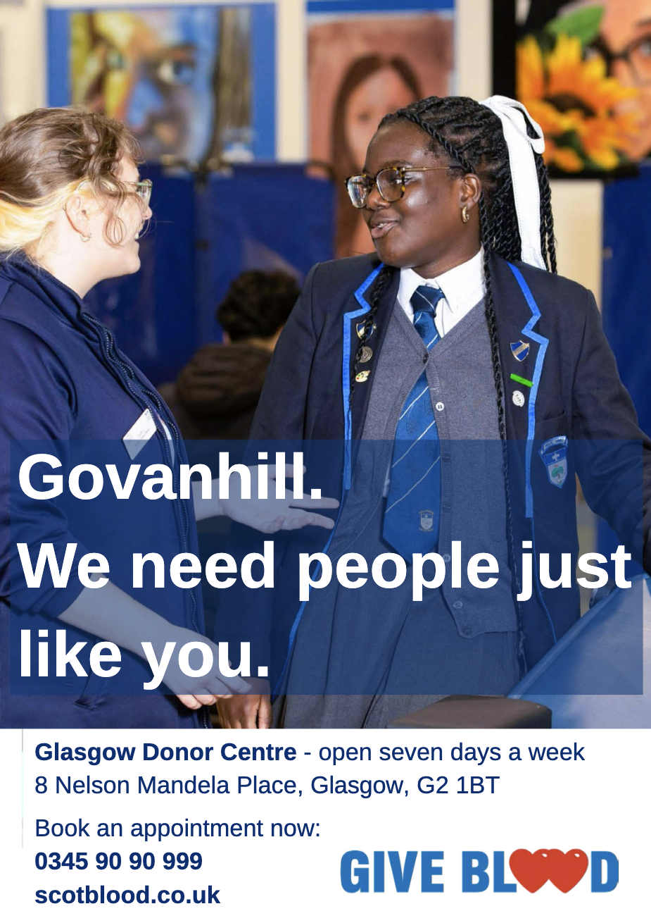 Issue 18: Give Blood Scotland Inside Cover (End)
