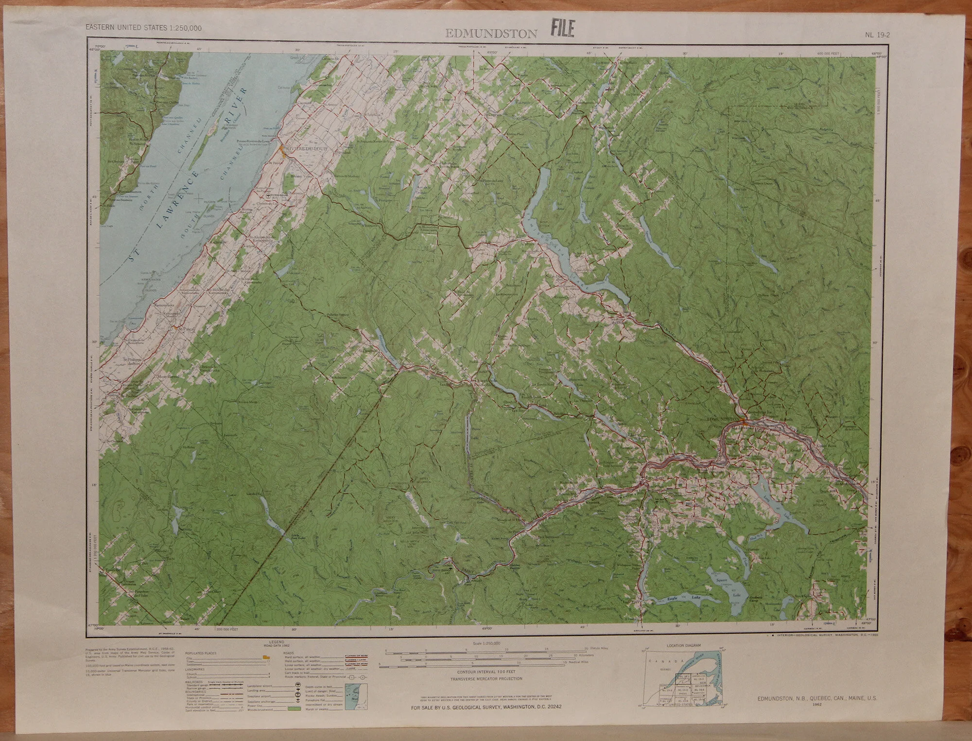 NB QUE ME - Edmundston 250k 1