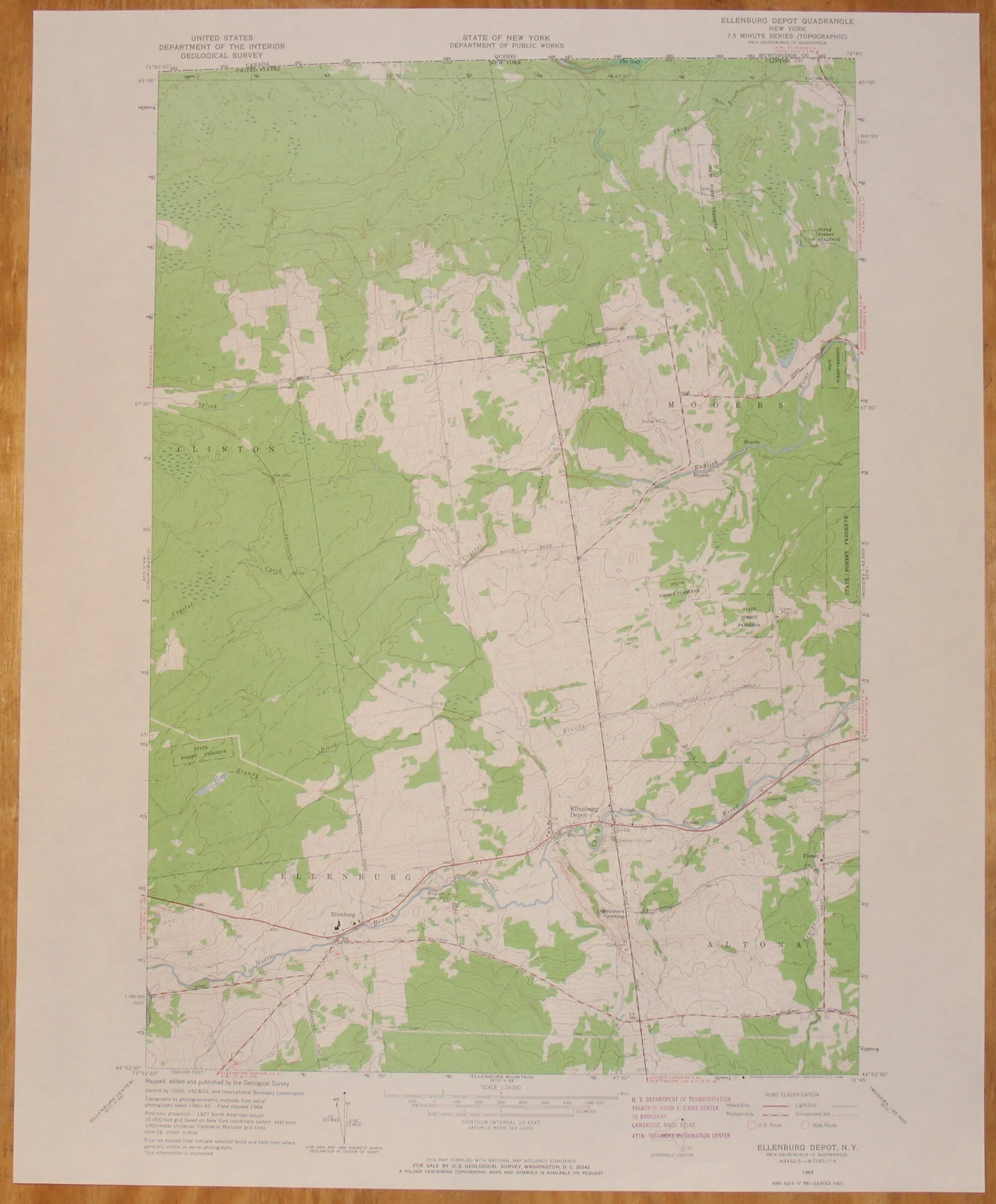 Ellenburg Depot NY QUE 1