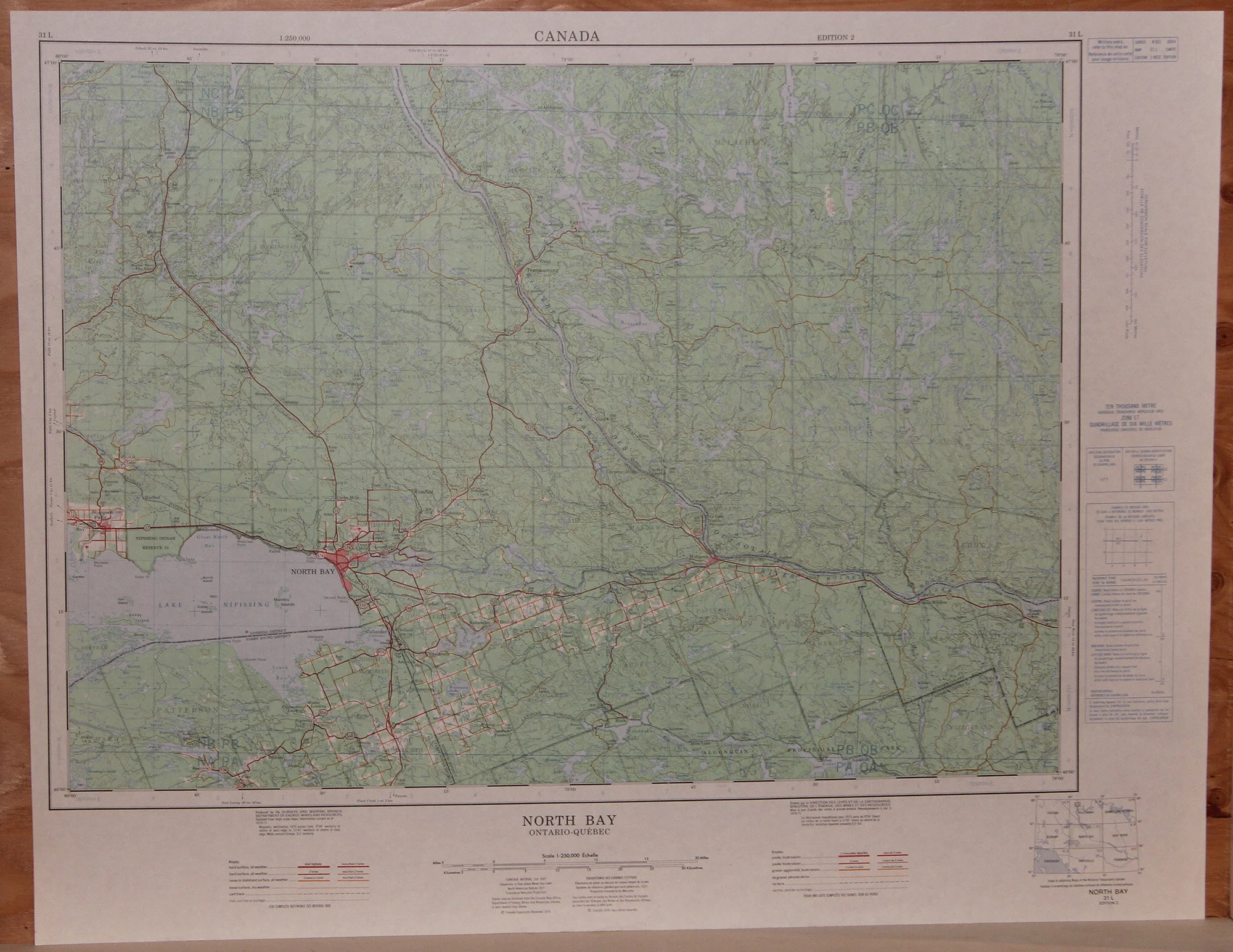 ONT QUE - North Bay 250k 1