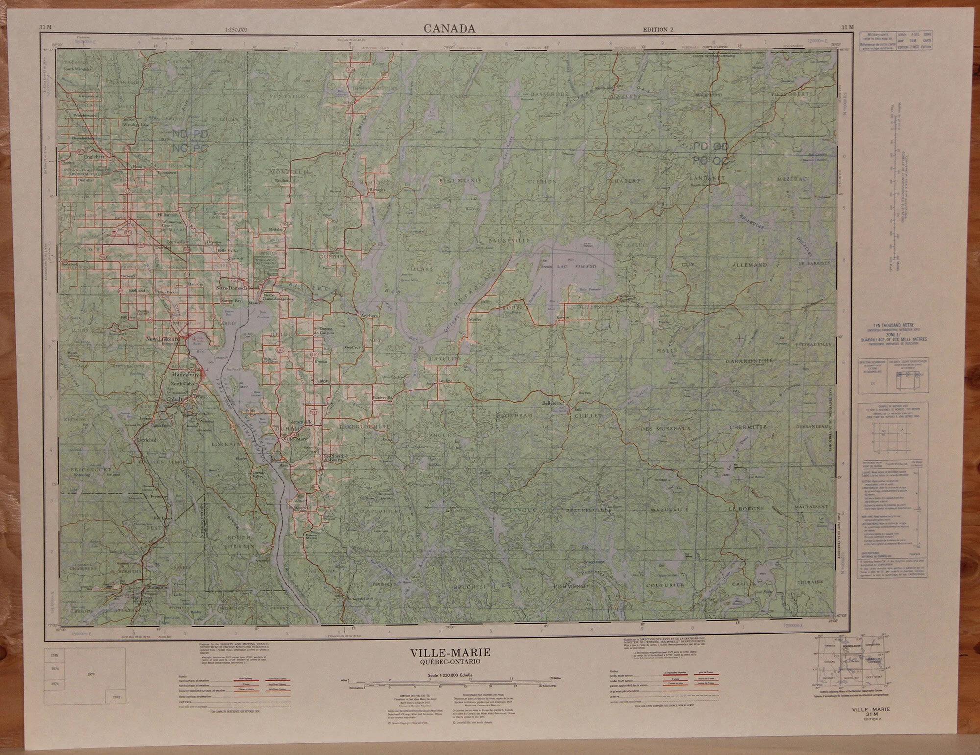 QUE ONT - Ville Marie 250k 1