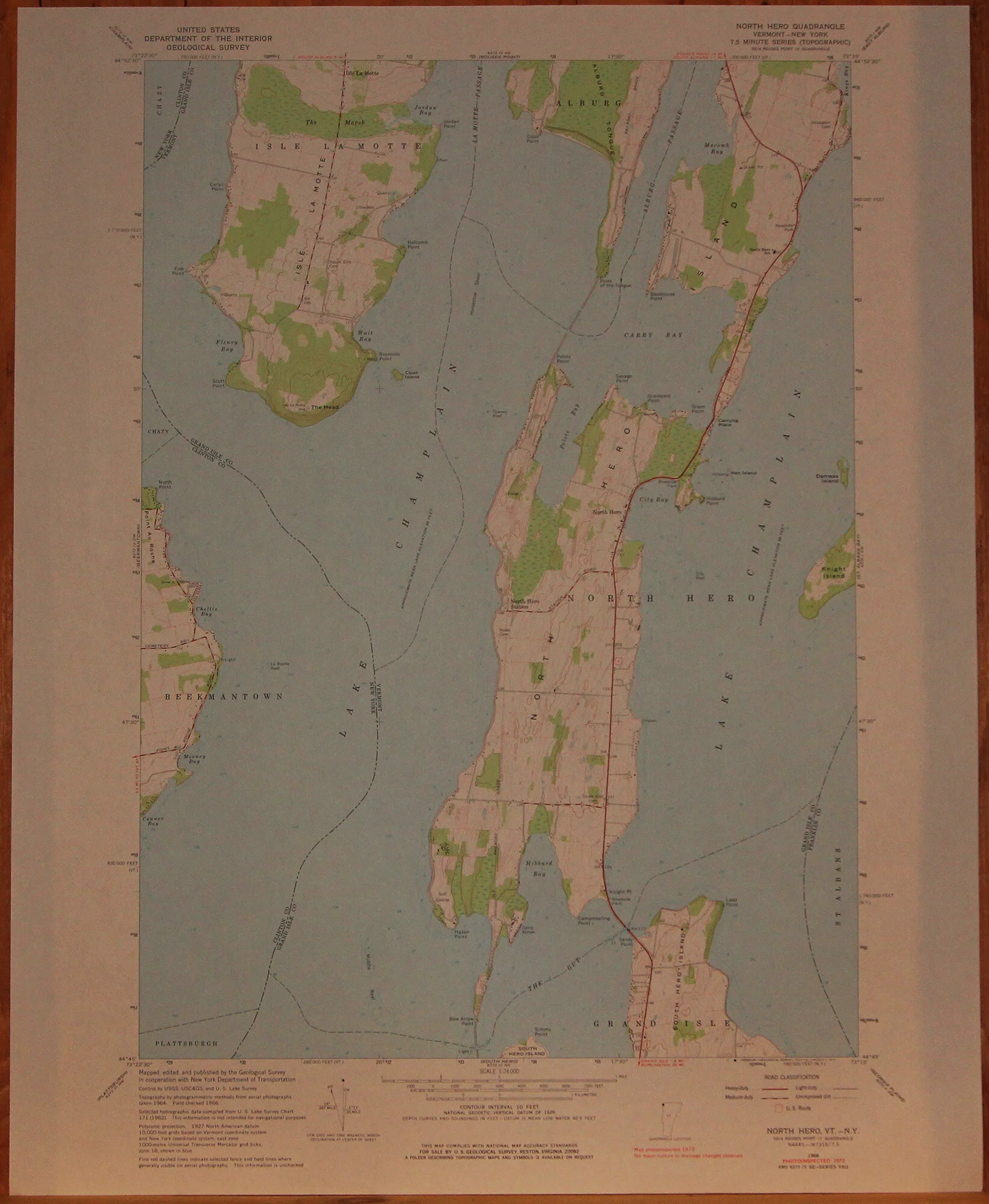 North Hero VT NY 1